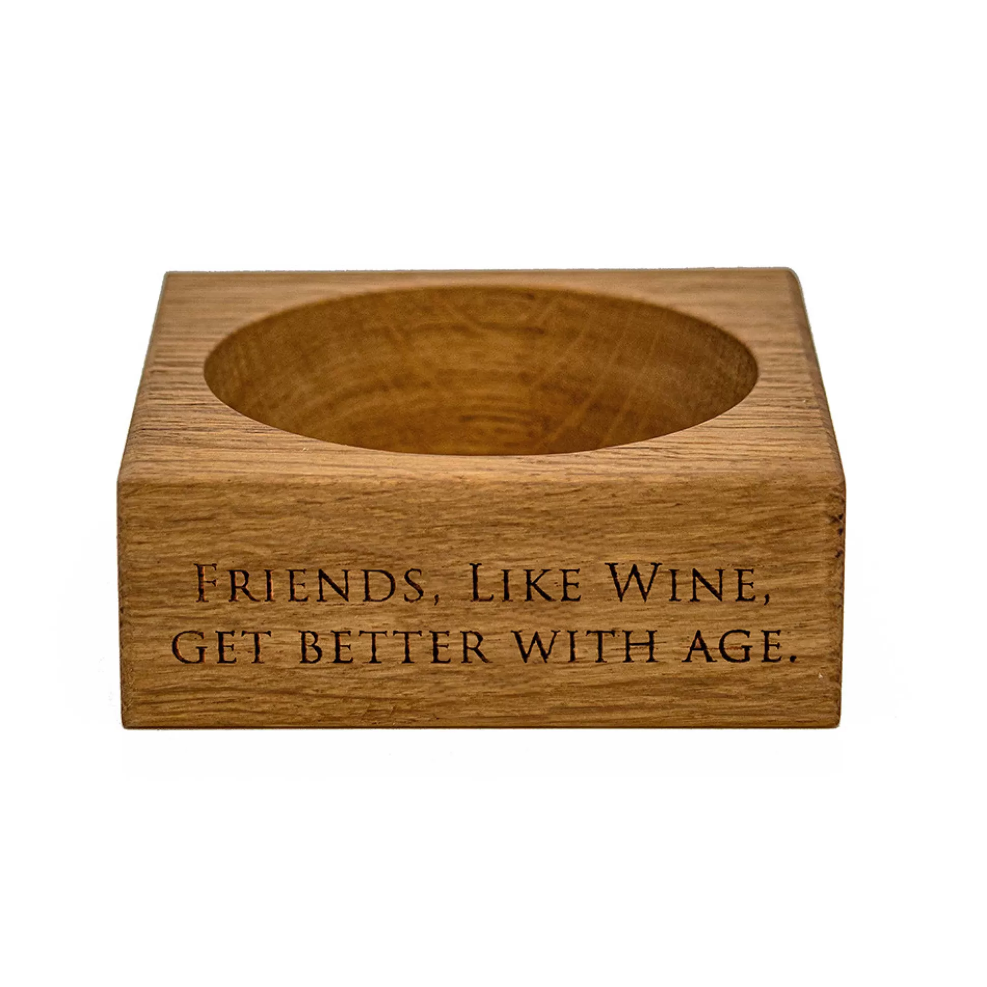 Bar Accessories>Meadows and Byrne Oak Wine Bottle Holder - Wine Quote