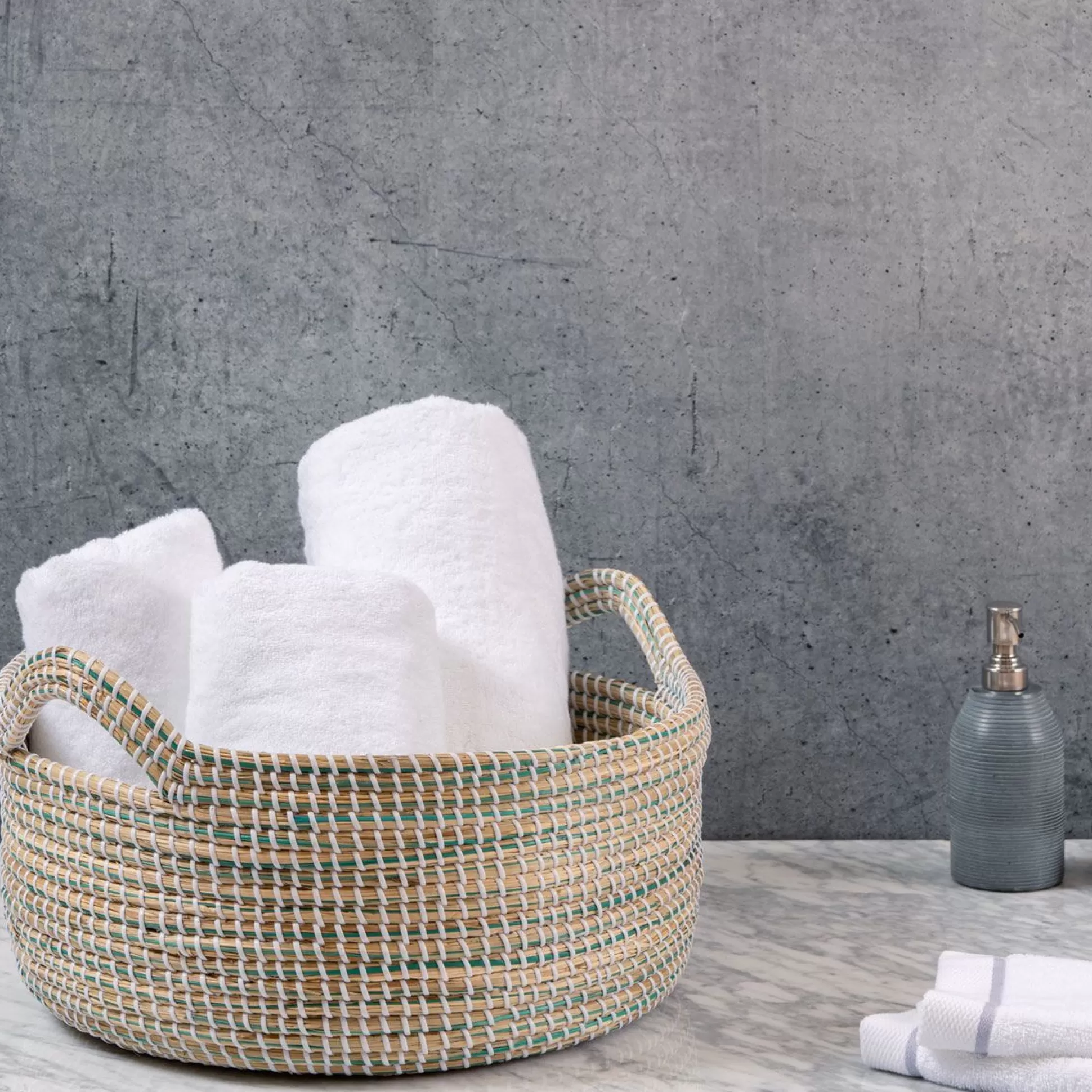 Laundry Baskets>Meadows and Byrne Ocean Shallow Storage Basket - Large