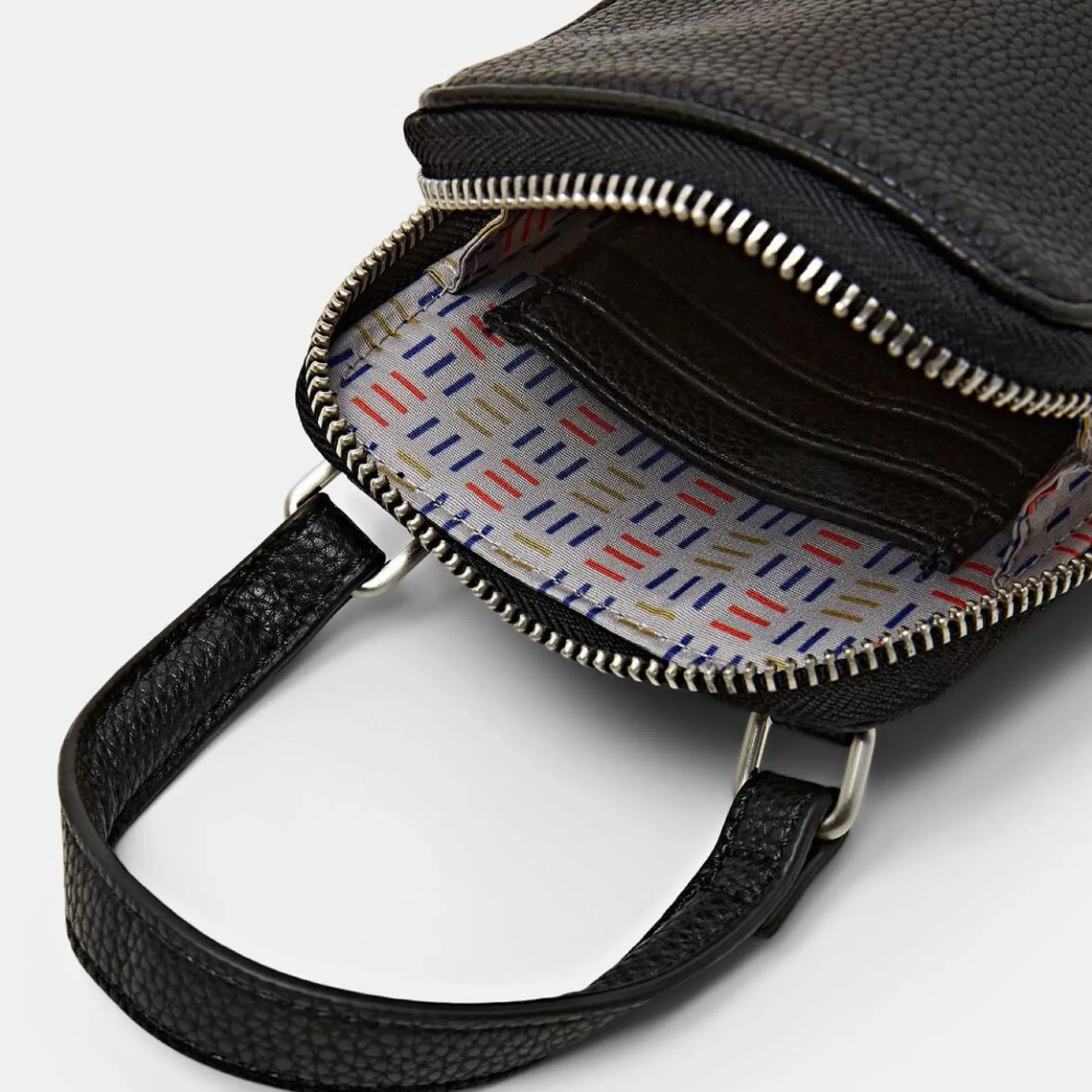 Backpacks, Bags, Purses>Meadows and Byrne Olive Faux Leather Phone Bag - Black