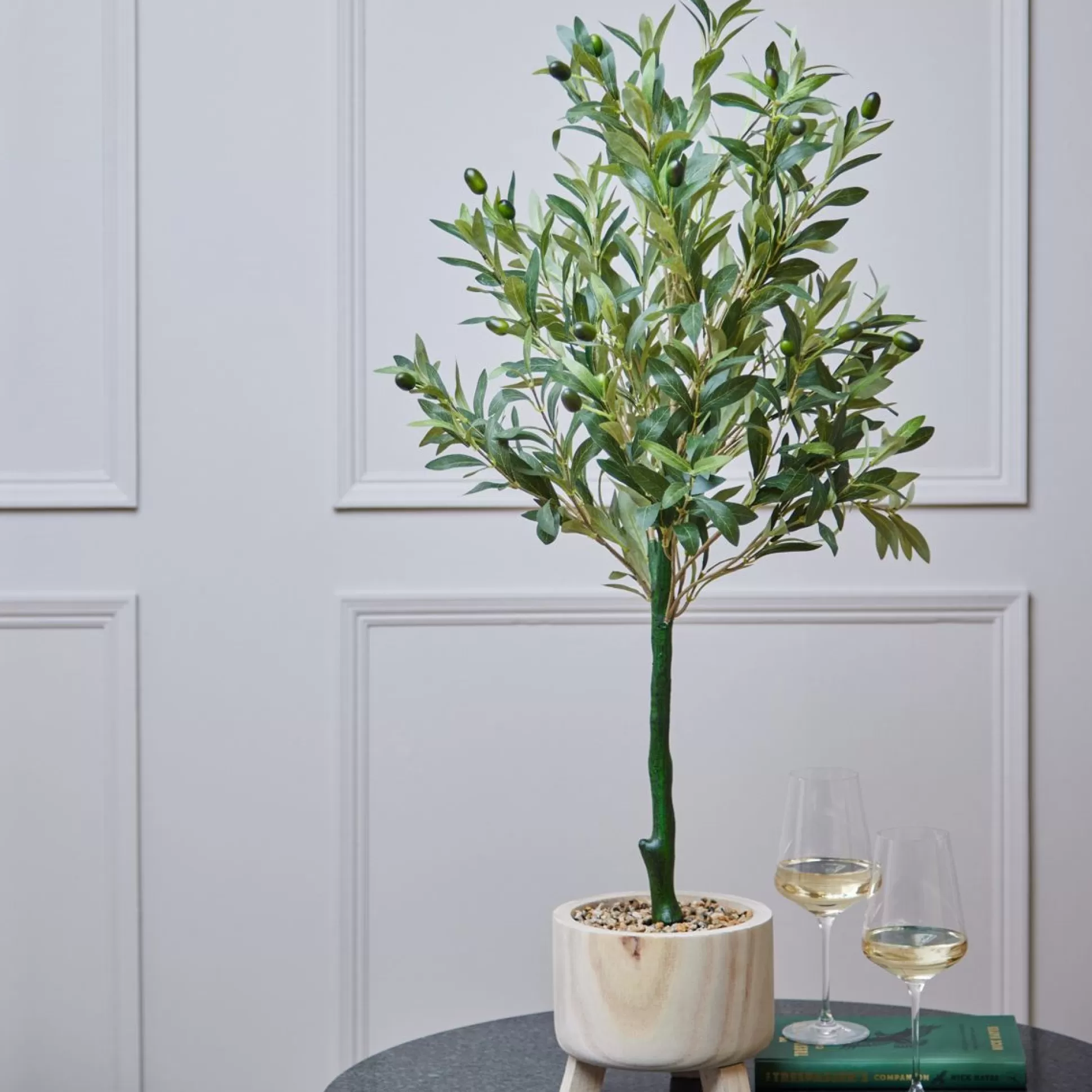 Decoration & Home Accessories>Meadows and Byrne Olive Tree W/Wooden Pot 98Hcm