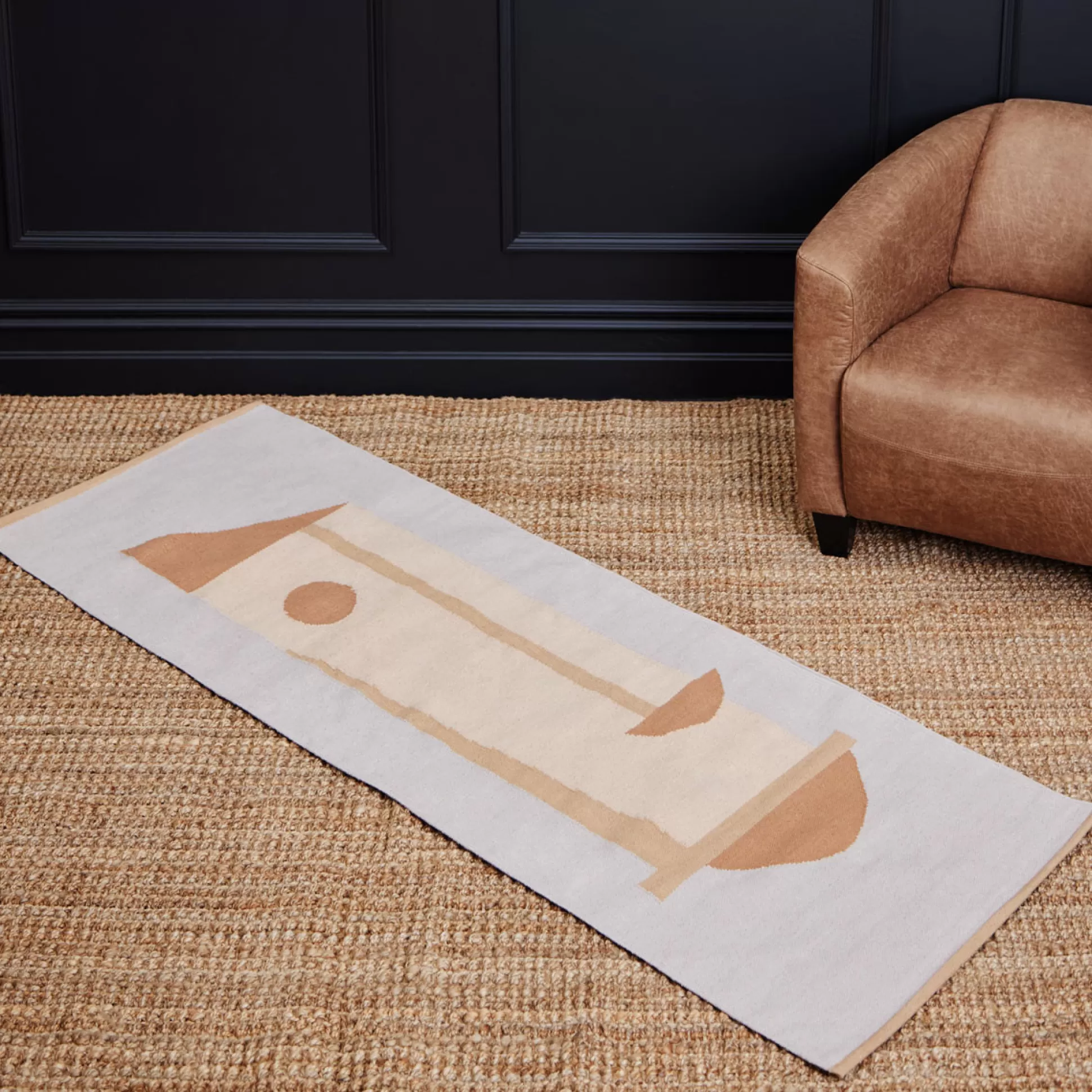 Rugs & Door Mats>Meadows and Byrne Otto Runner - Ochre