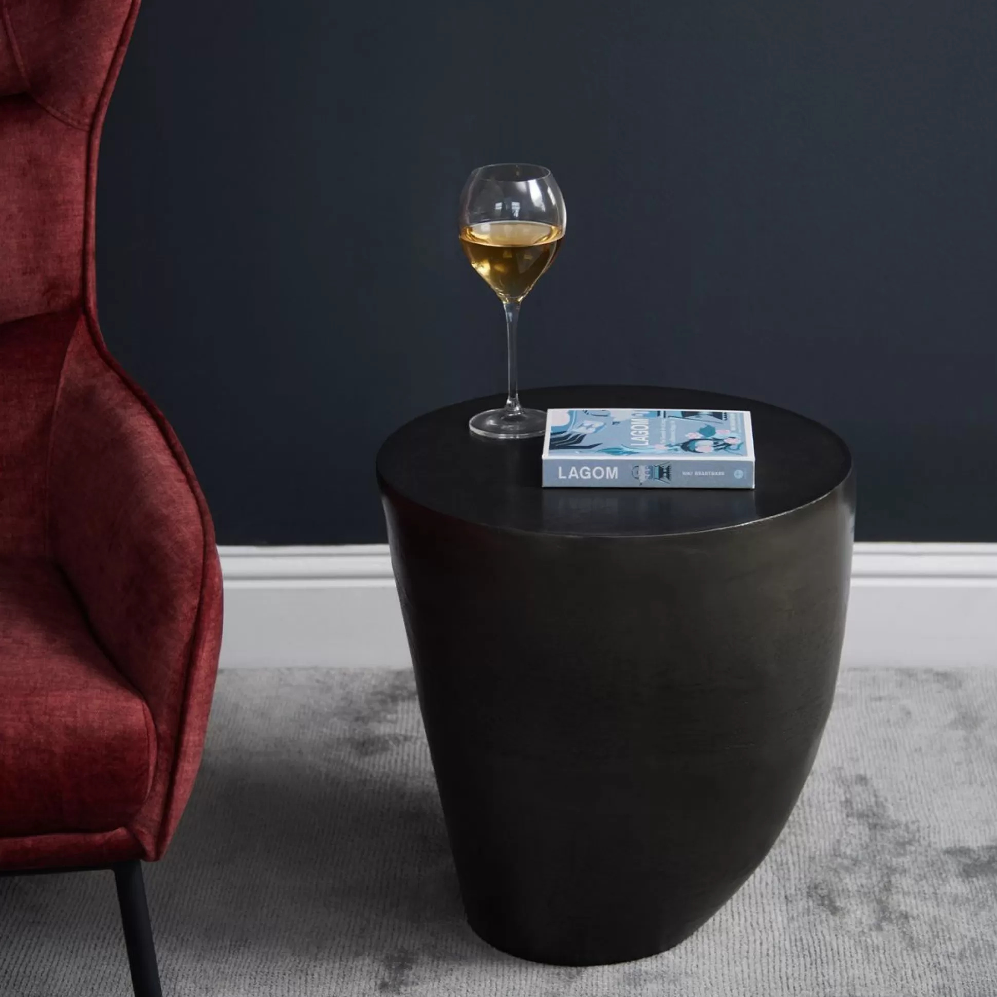 - Side Tables>Meadows and Byrne Ovoid Drum Side Table