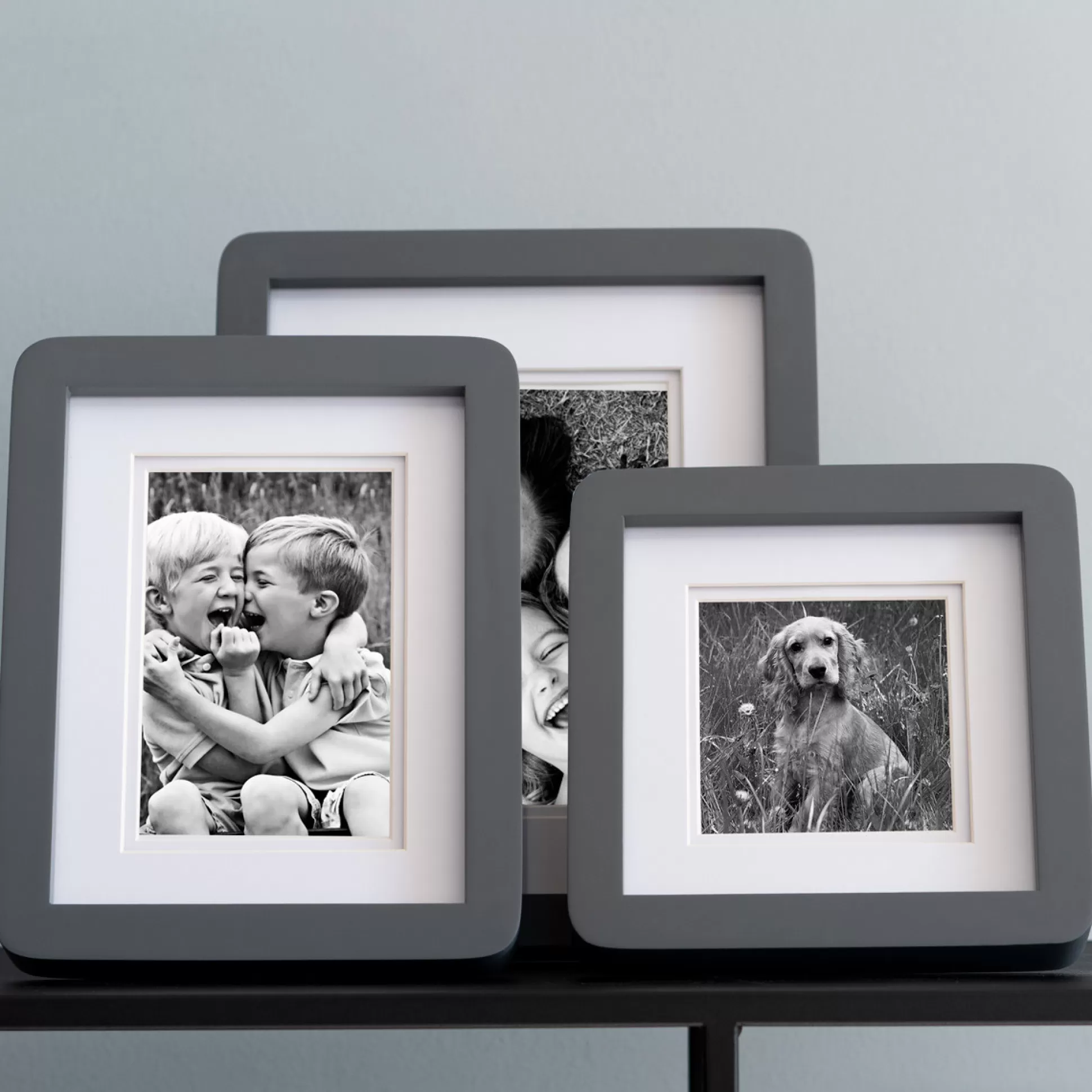 Wall Art & Picture Frames>Meadows and Byrne Painted Frame - Dark Grey