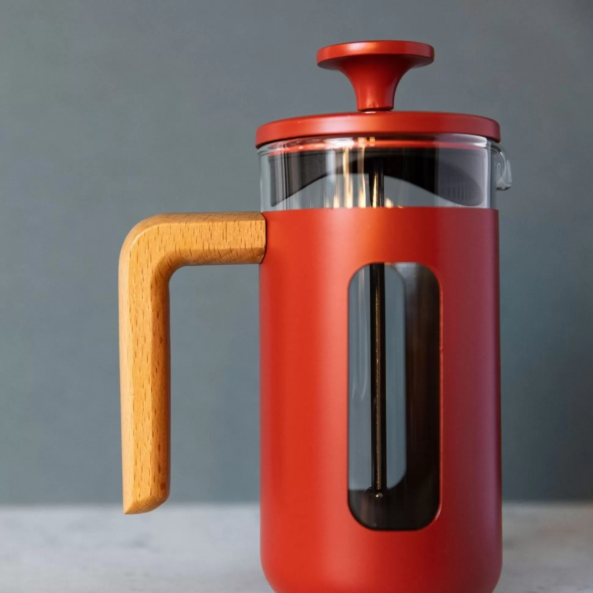 Coffee Machines & Accessories>Meadows and Byrne Pisa 3-Cup Cafetiere - Red