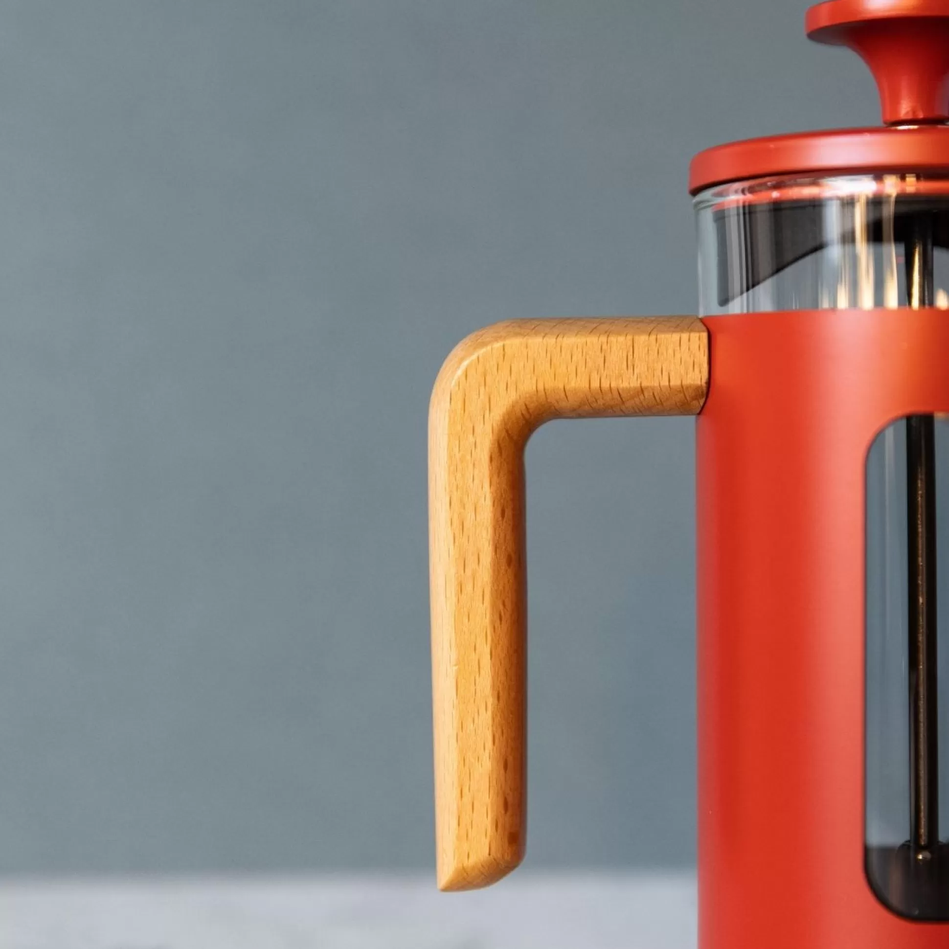 Coffee Machines & Accessories>Meadows and Byrne Pisa 3-Cup Cafetiere - Red