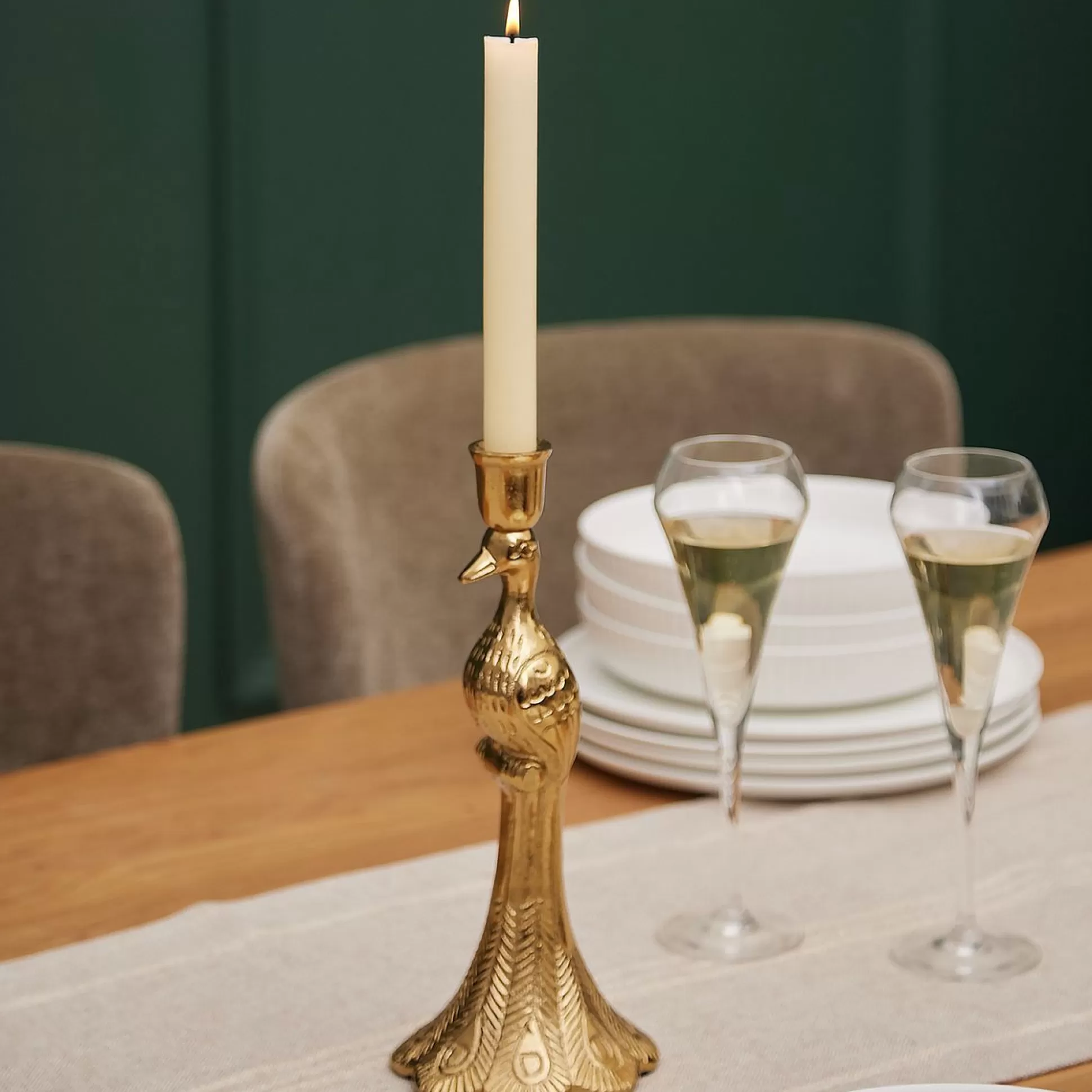 Candle Holders>Meadows and Byrne Priscilla Taper Candle Holder