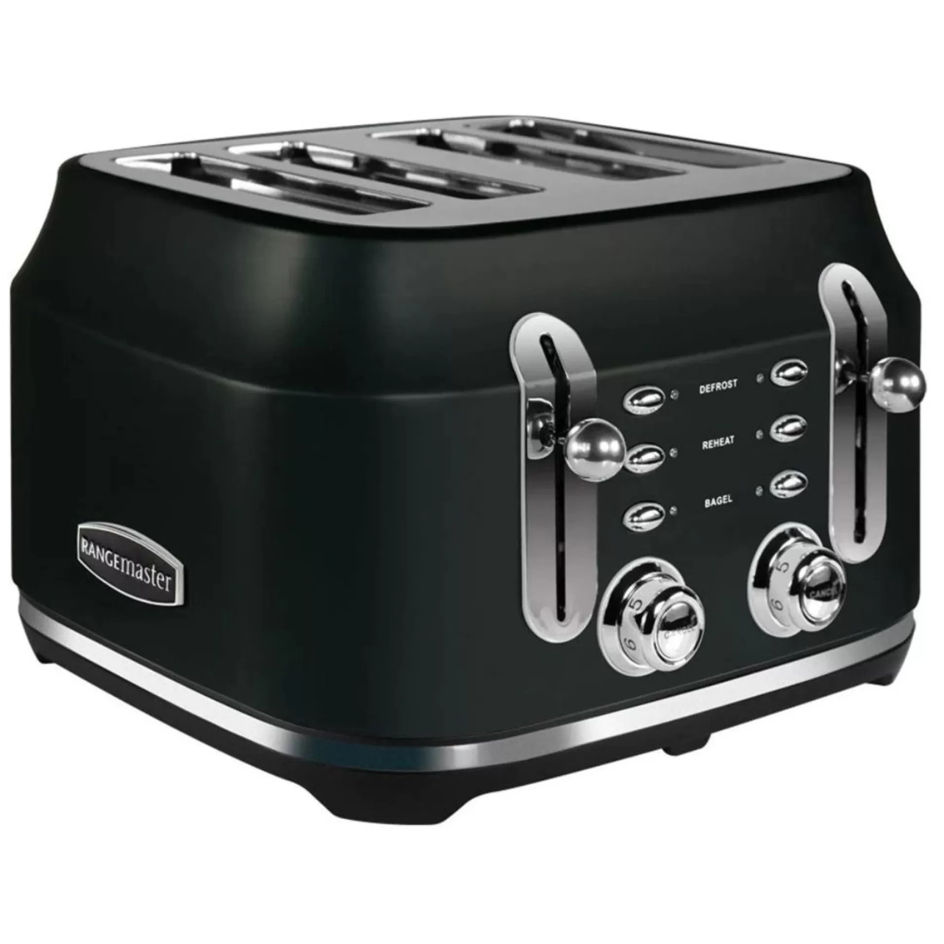 Small Appliances>Meadows and Byrne Rangemaster 4 Slice Toaster Black