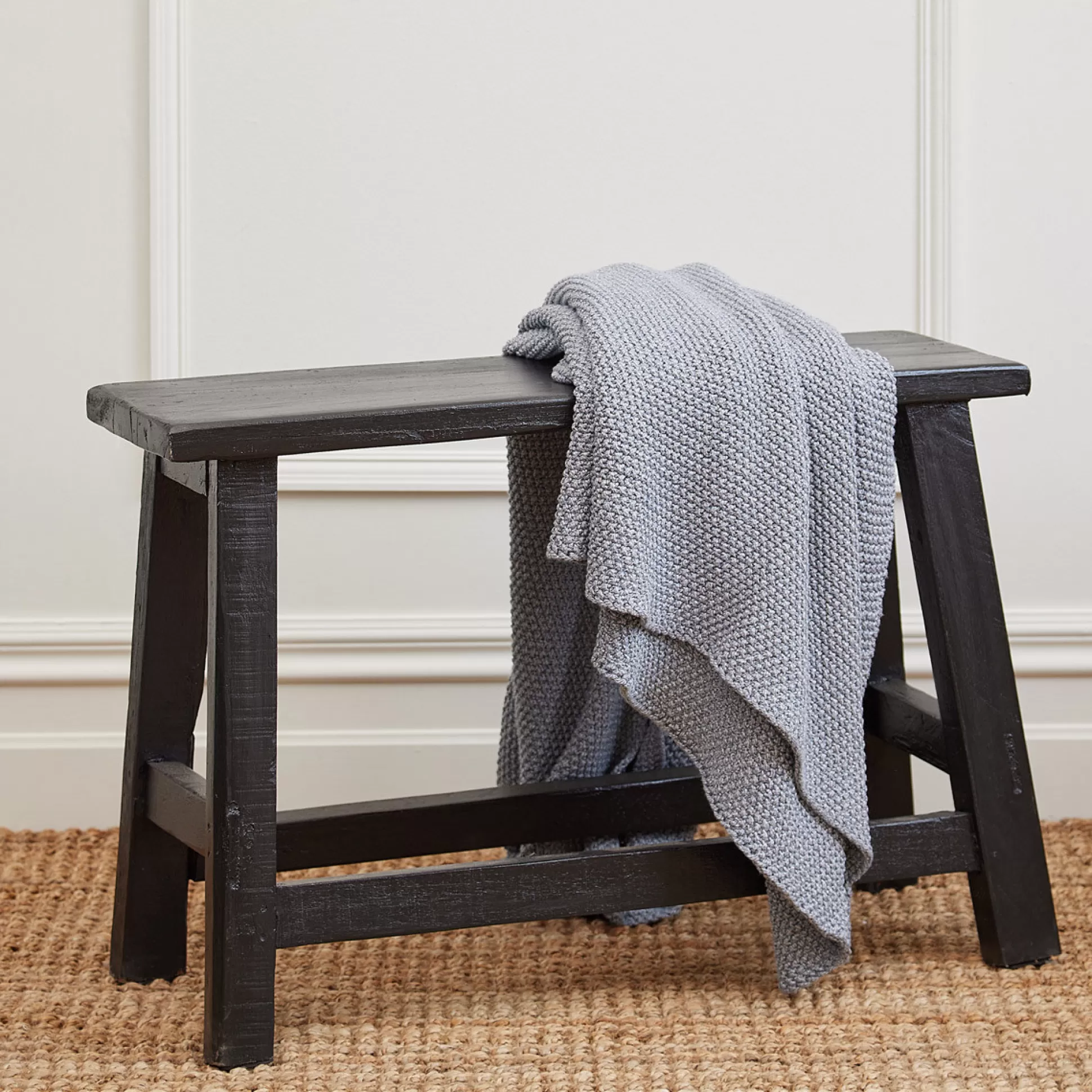 - Dining Benches>Meadows and Byrne Recycled Wood Farm Bench - Black