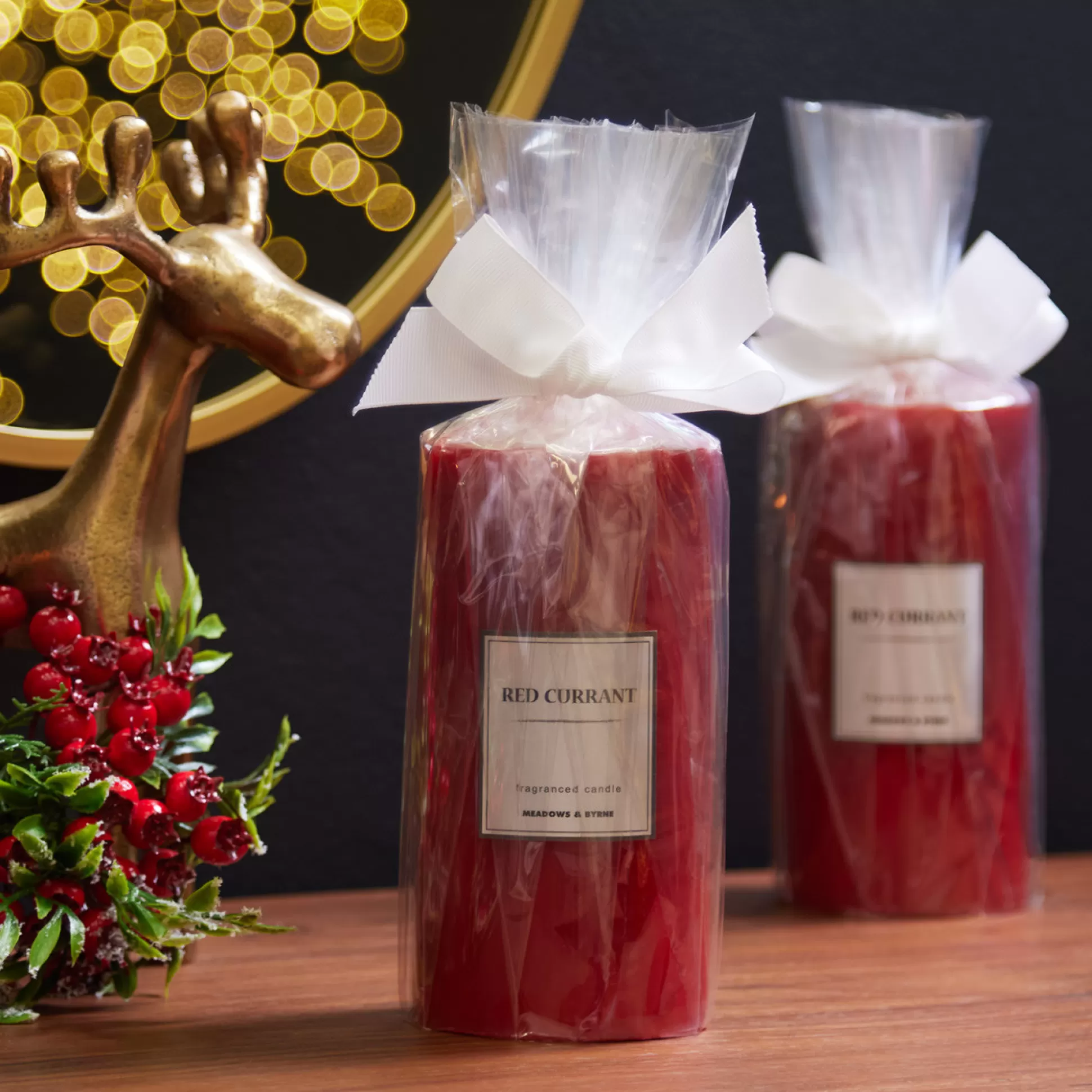 Candles & Diffusers>Meadows and Byrne Red Currant Candle Large - Set Of 2