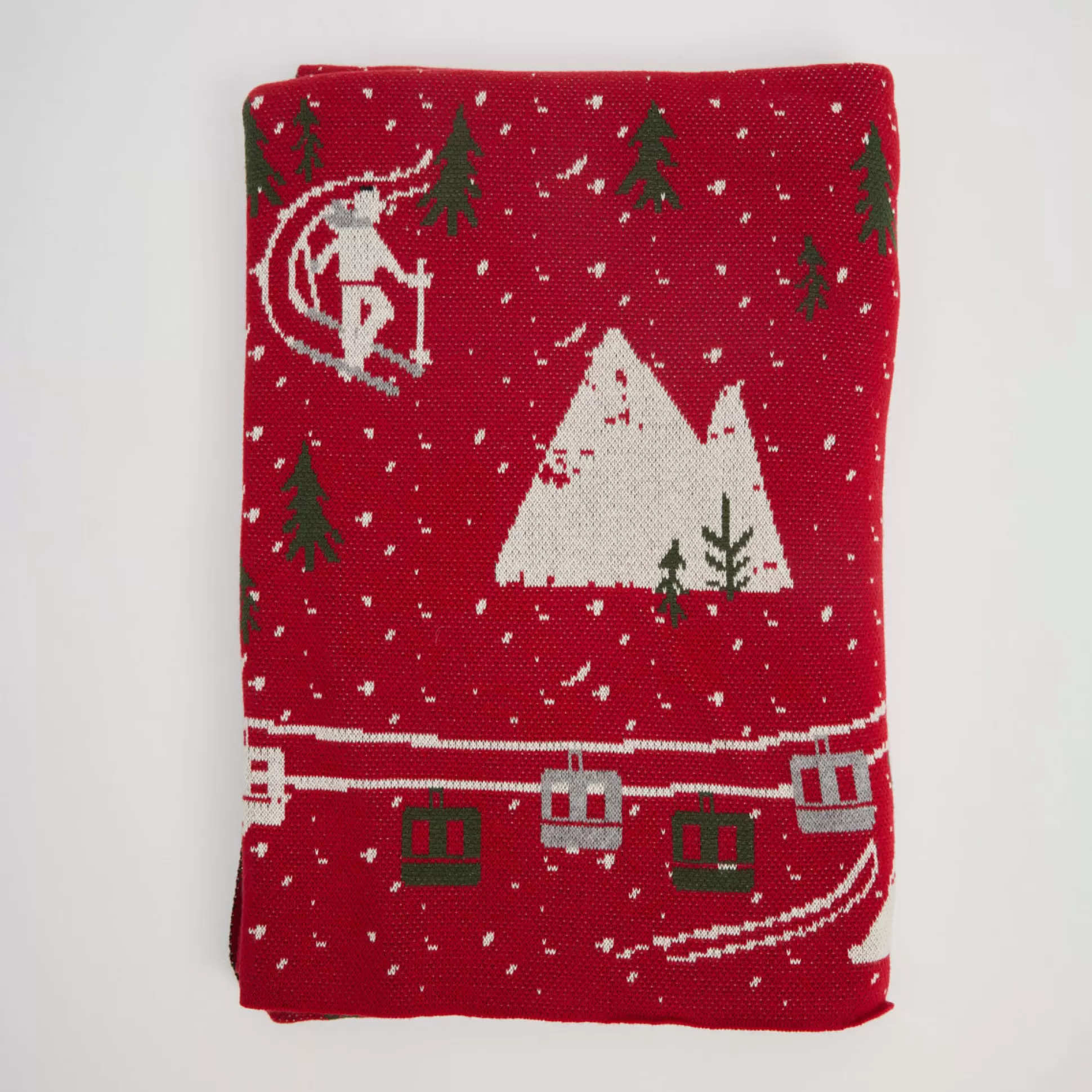 Blankets & Throws>Meadows and Byrne Red Ski Throw