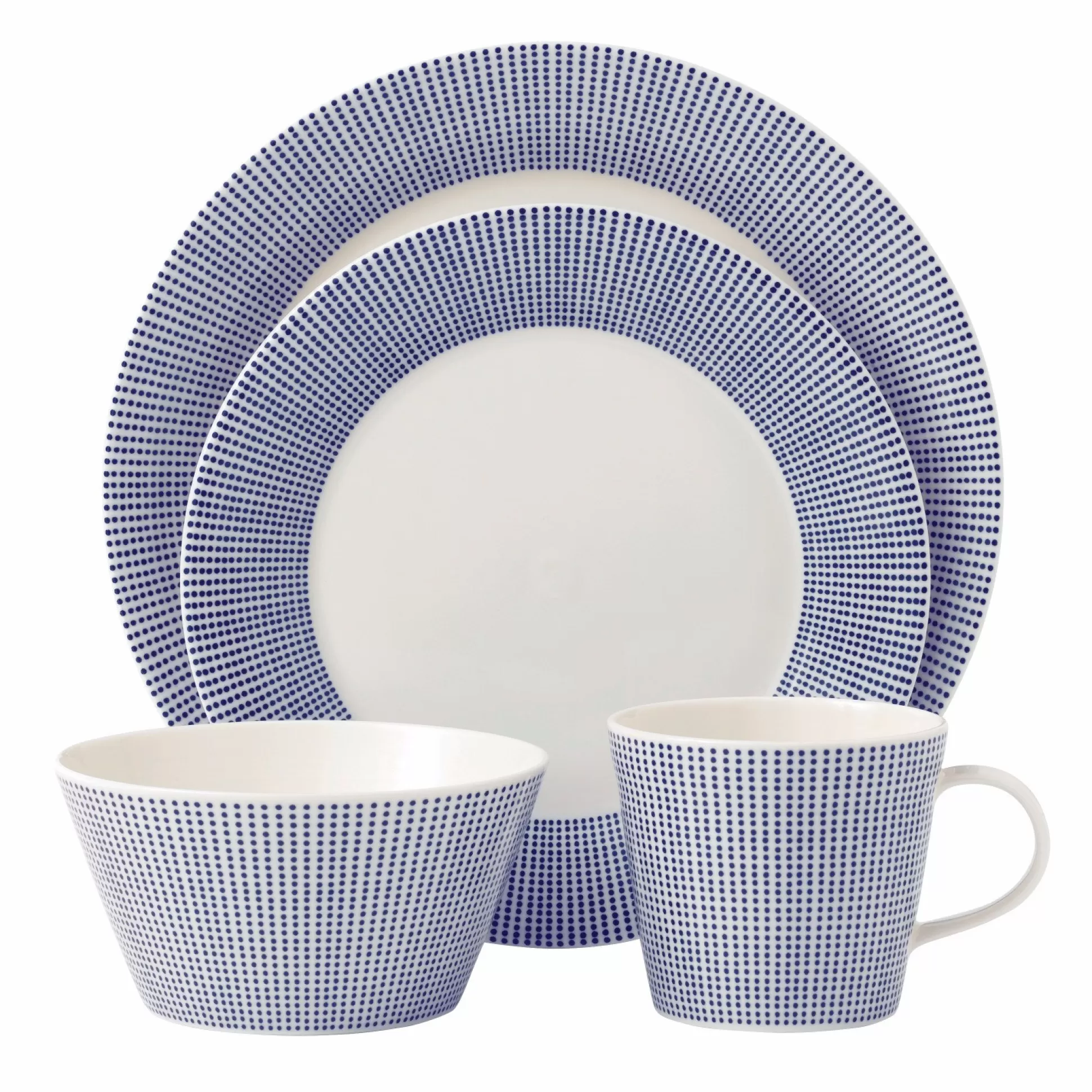 - Dinnerware Sets>Meadows and Byrne Royal Doulton Pacific Dot Collection