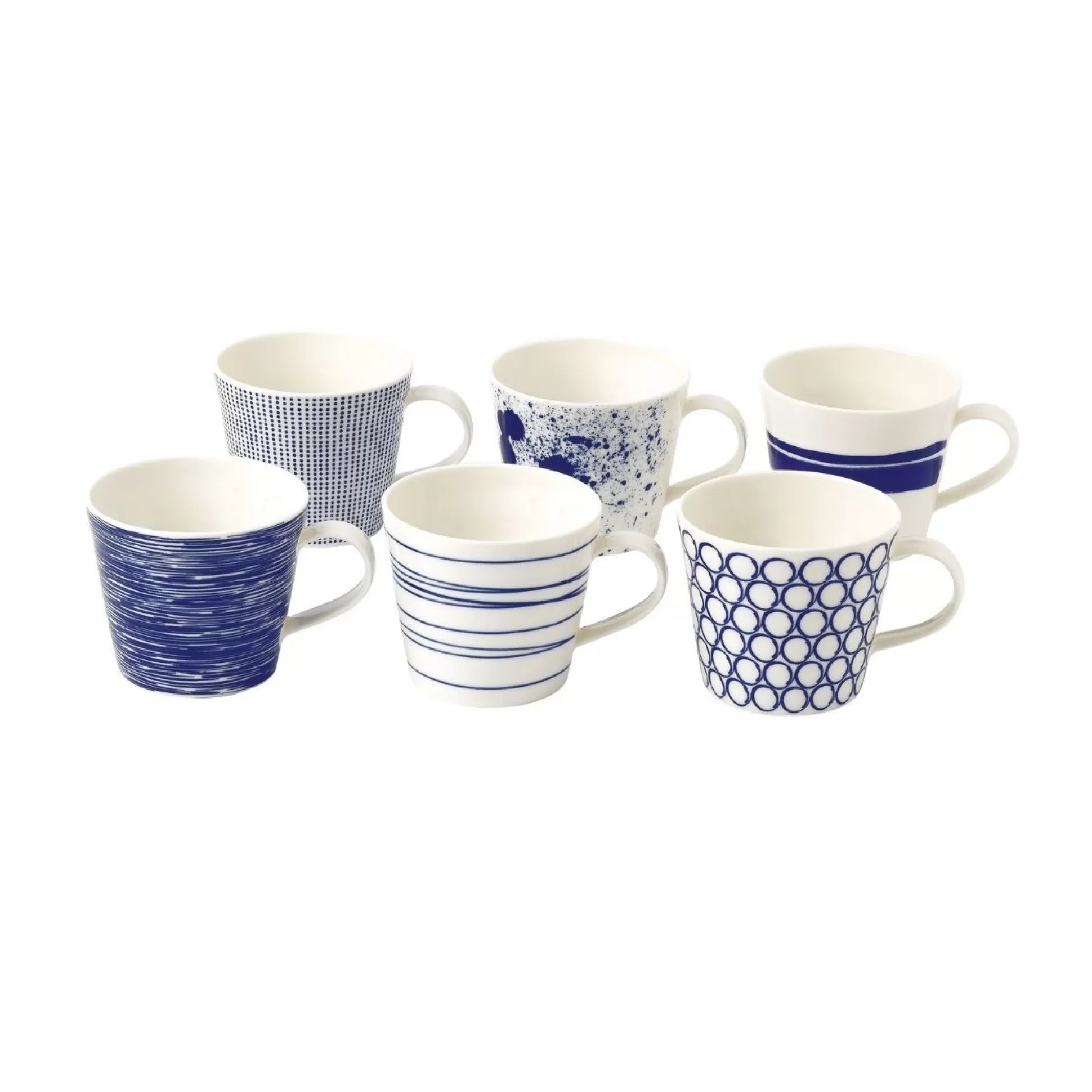 Mugs>Meadows and Byrne Royal Doulton Pacific Mugs - Set Of 6