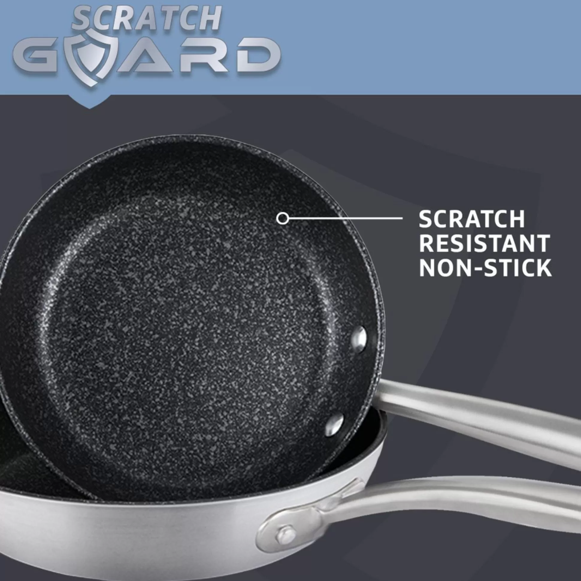 Kitchen Utensils & Accessories>Meadows and Byrne Scratch Guard 29Cm Frying Pan
