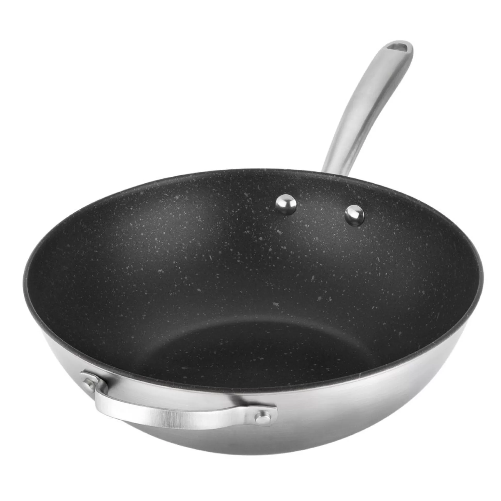 Cookware>Meadows and Byrne Scratch Guard Stirfry Pan With Helper Handle - 29Cm
