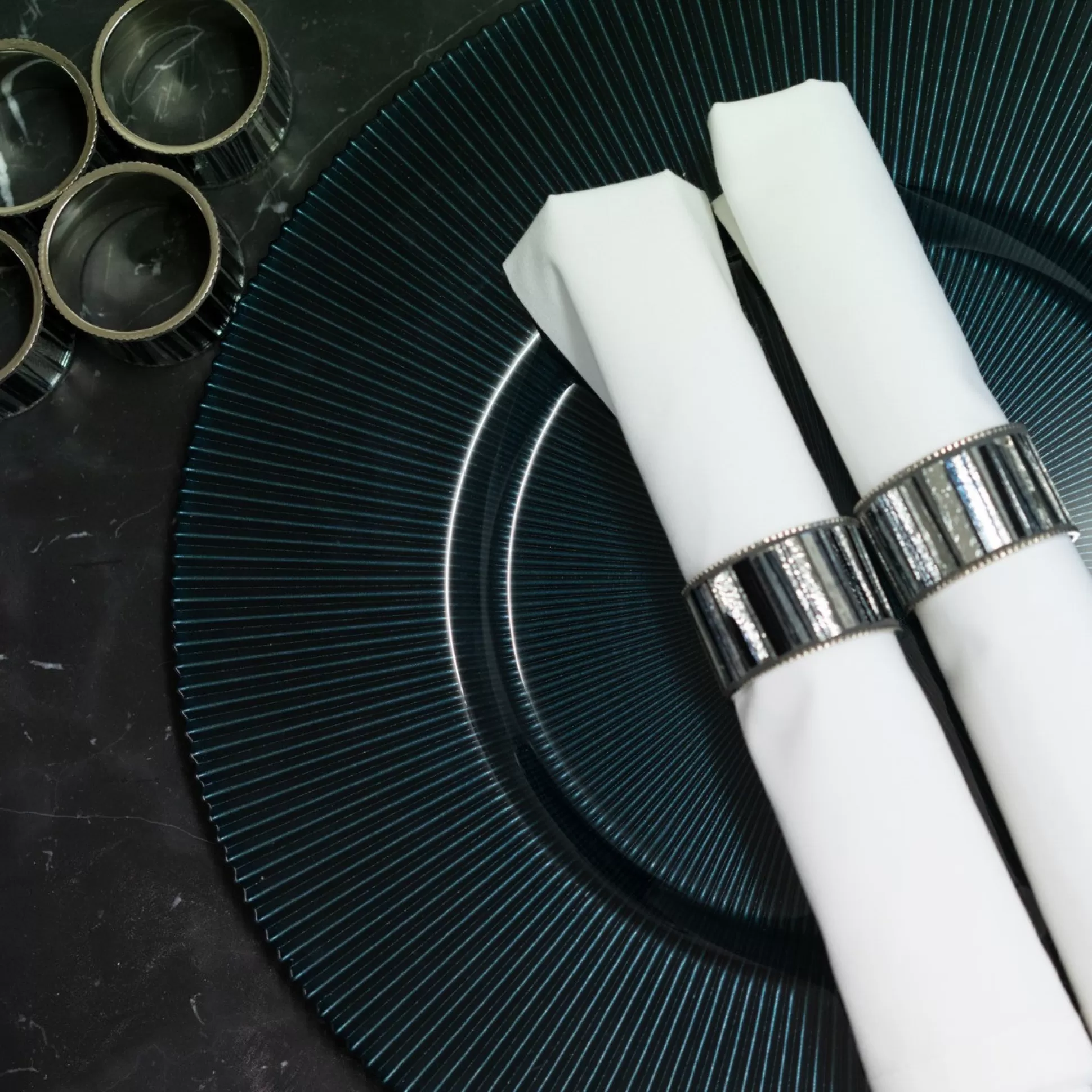 Table Linen>Meadows and Byrne Set Of Six White Napkins