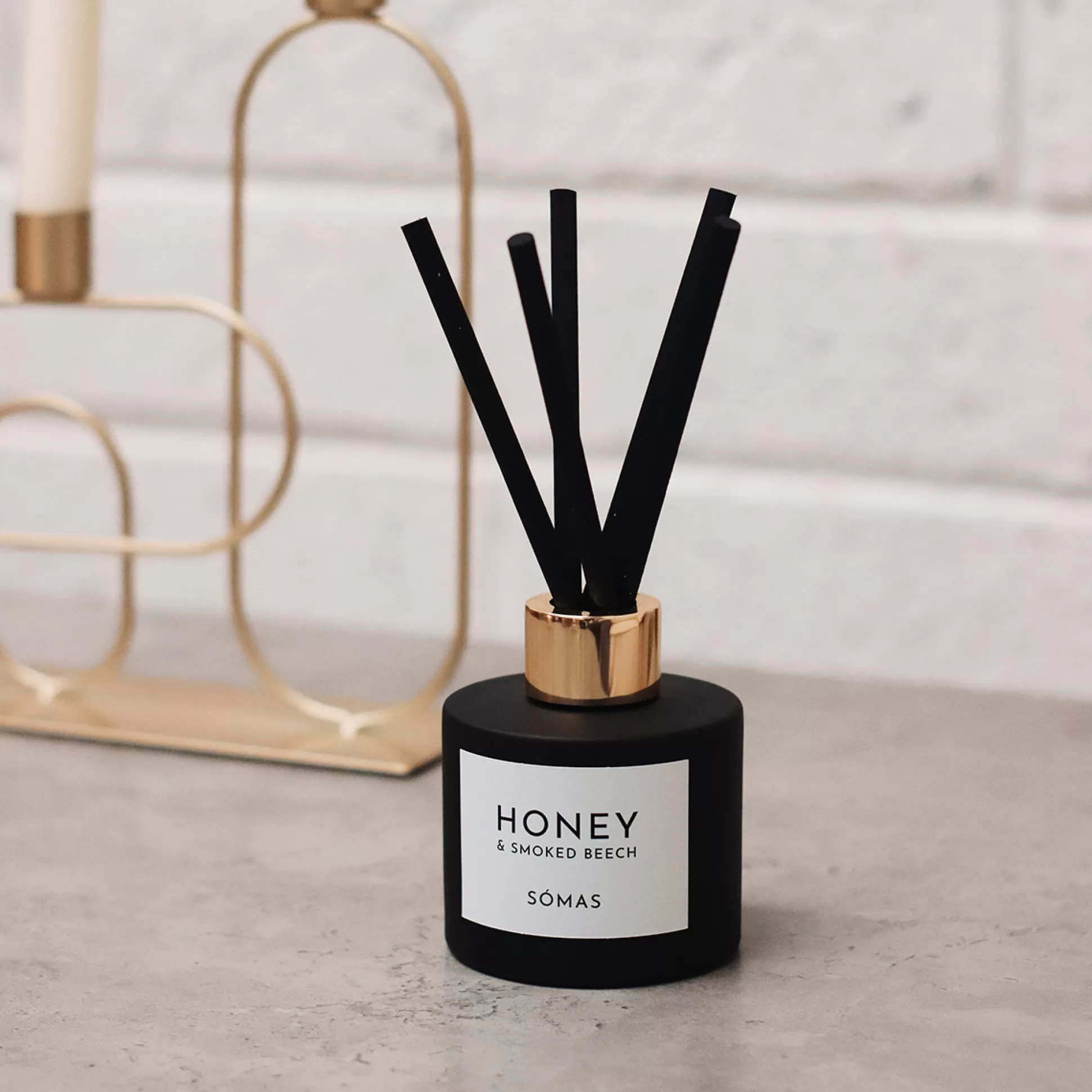 Candles & Diffusers>Meadows and Byrne Somas Honey & Smoked Beech Reed Diffuser