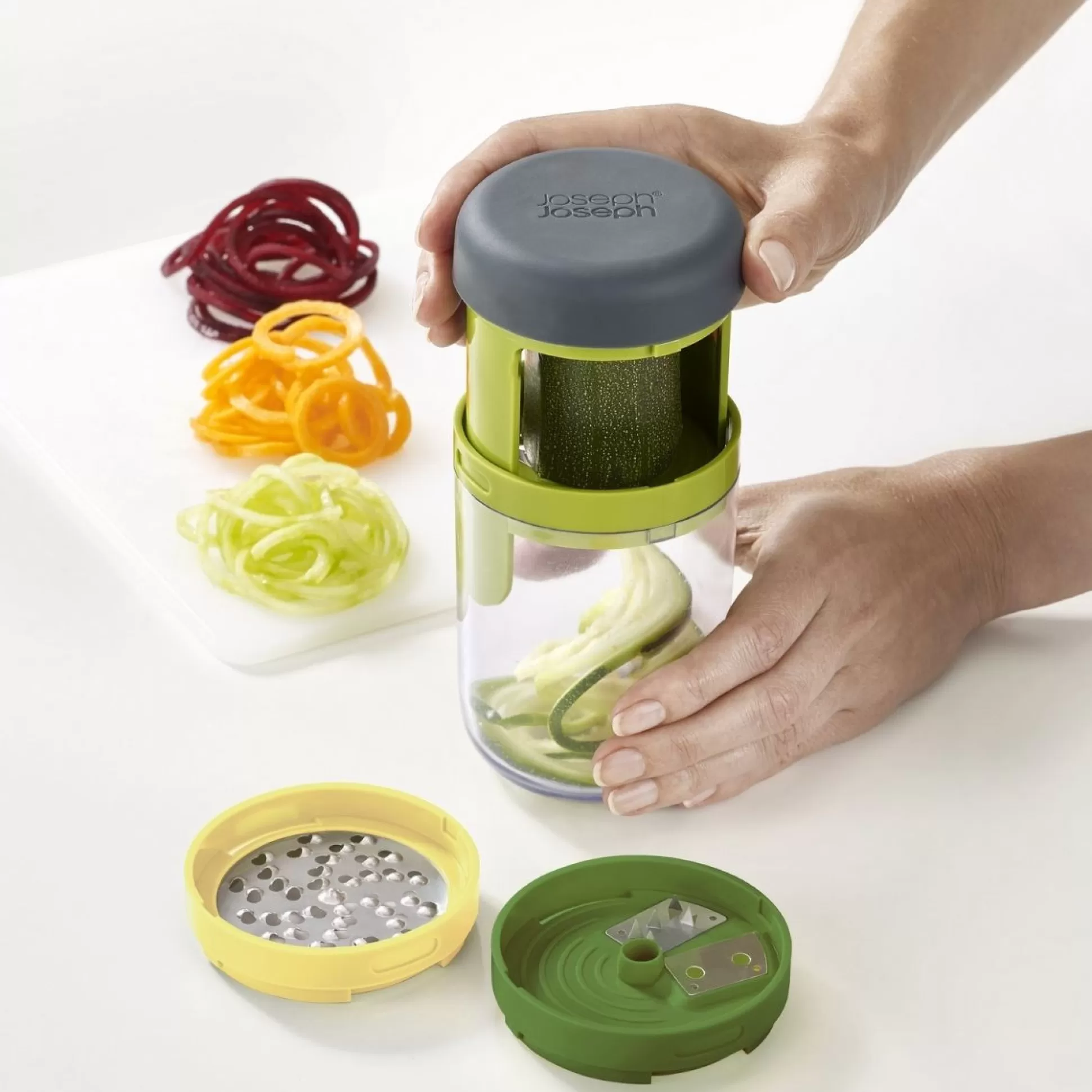 Kitchen Utensils & Accessories>Meadows and Byrne Spiro 3In1 Hand Held Spiralizer