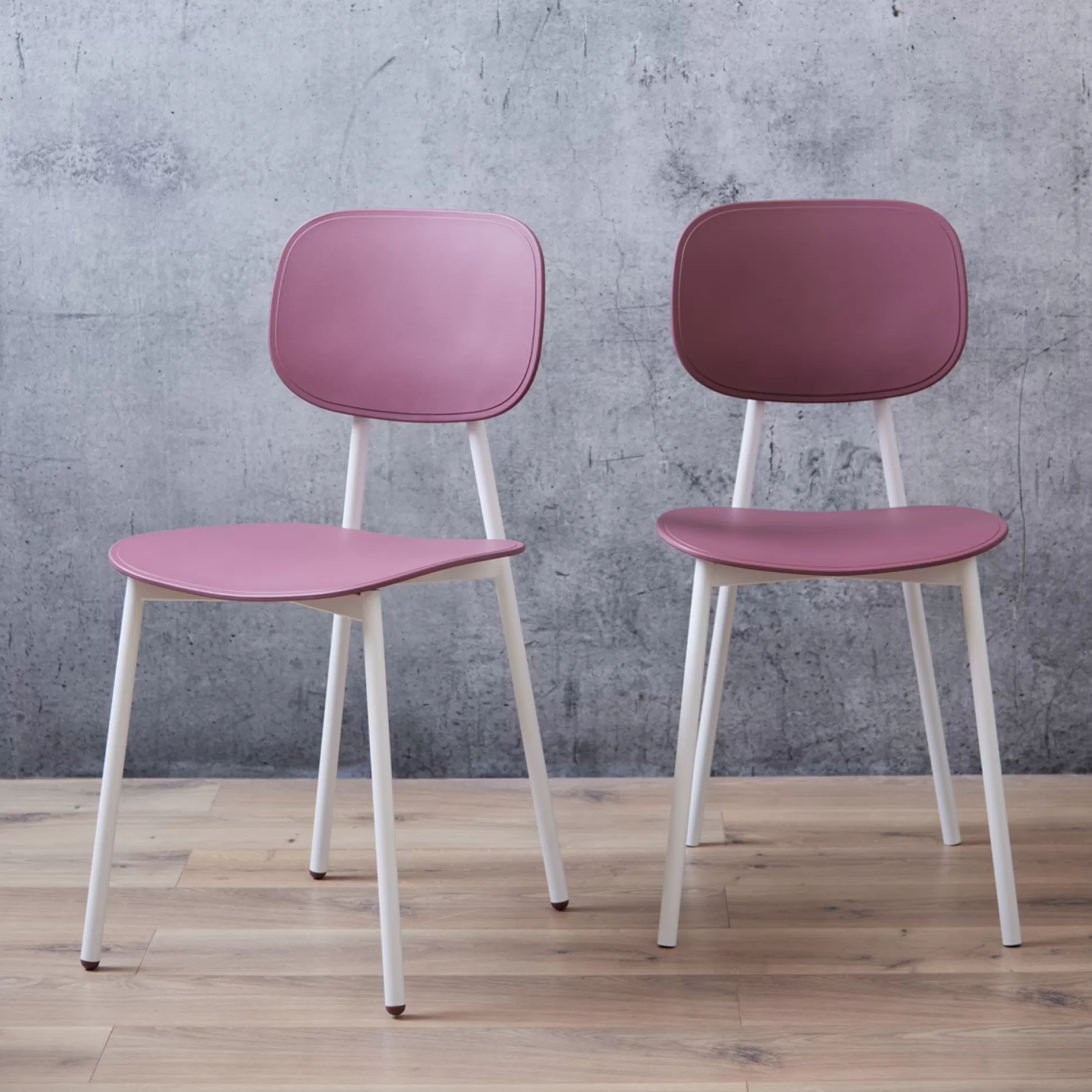 - Dining Chairs>Meadows and Byrne Tata Raspberry/White Frame Chair - Set Of 2