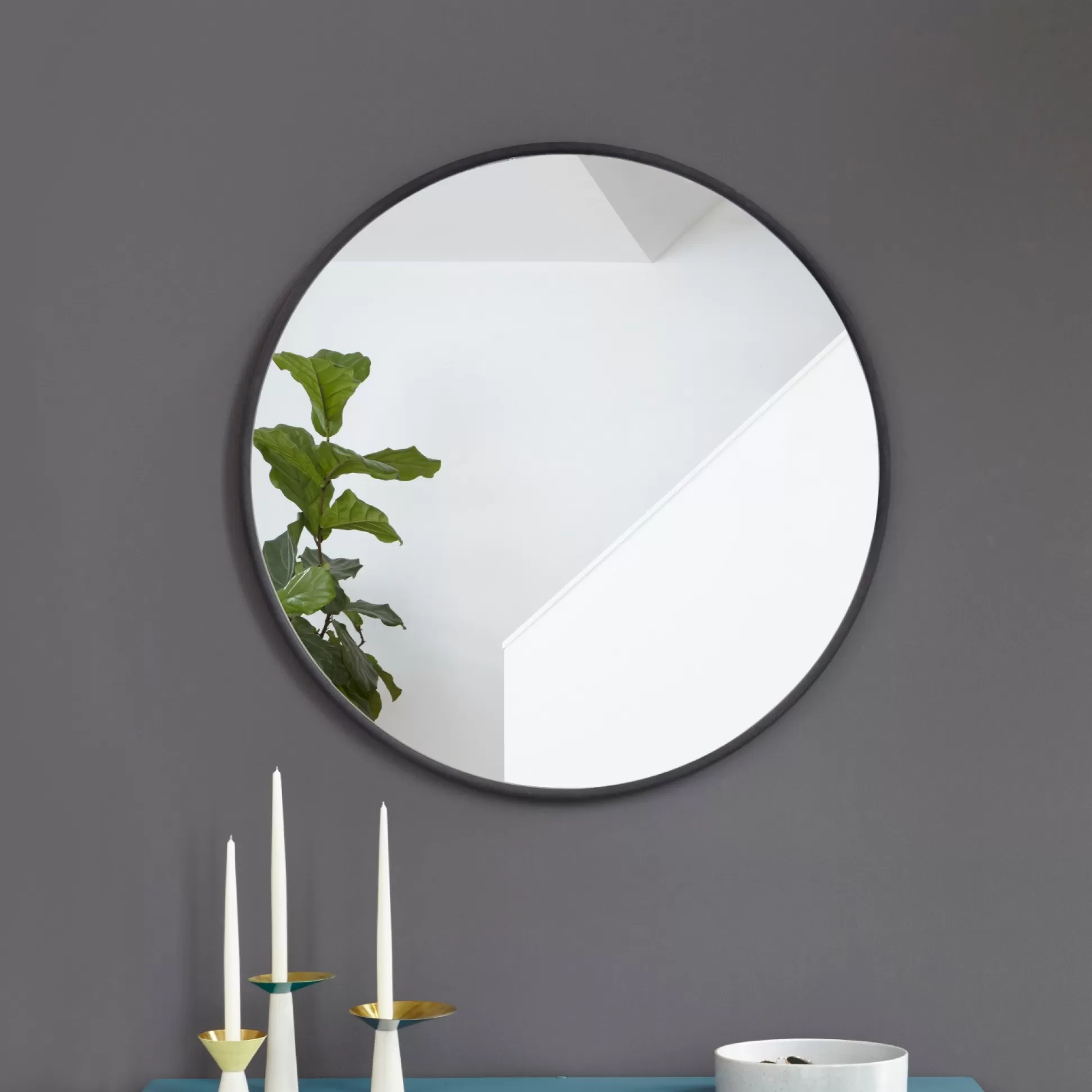 Mirrors>Meadows and Byrne The Hub Mirror Black - Small