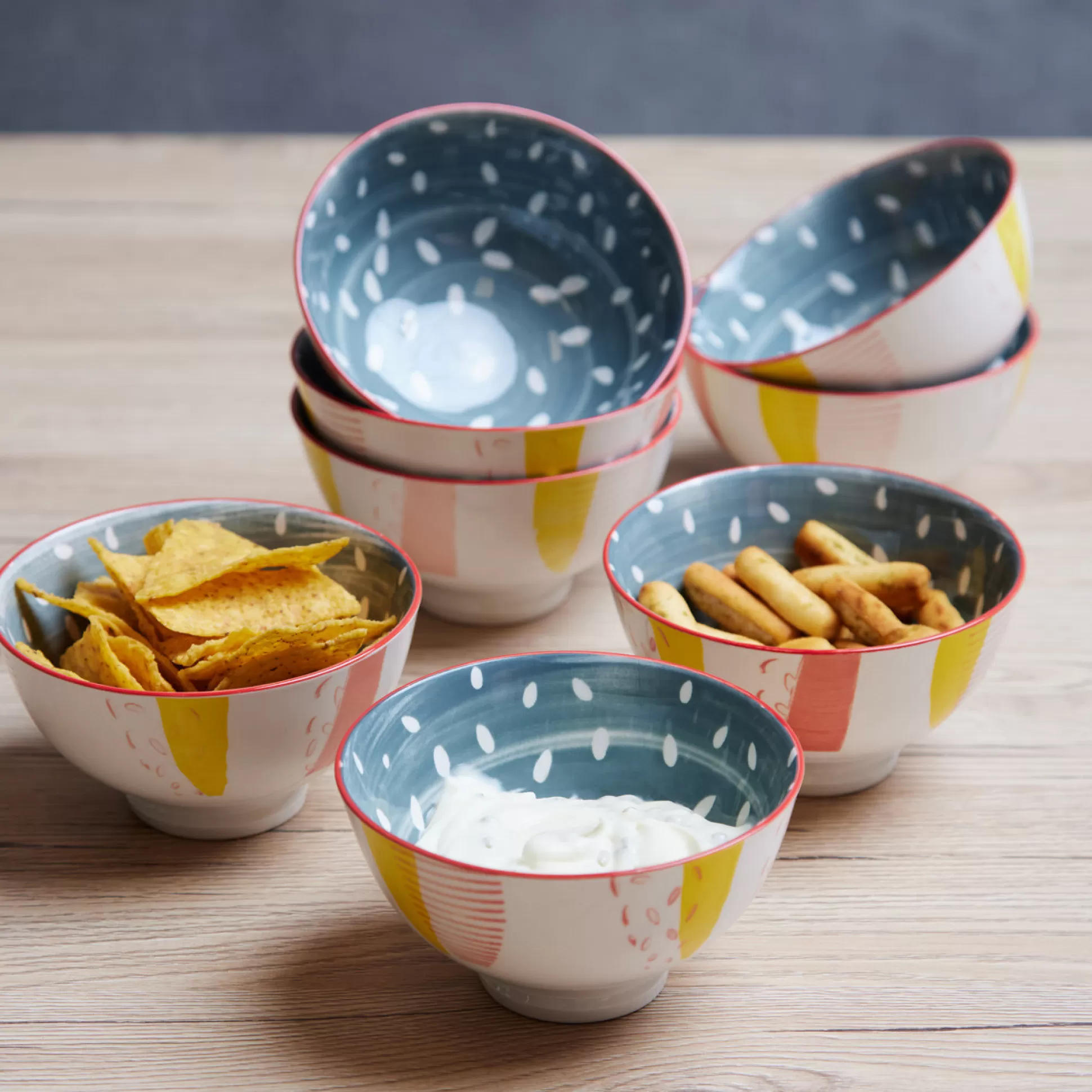 - Dinnerware Sets>Meadows and Byrne Tola Green Soleil 11Cm Bowl - Set Of 8