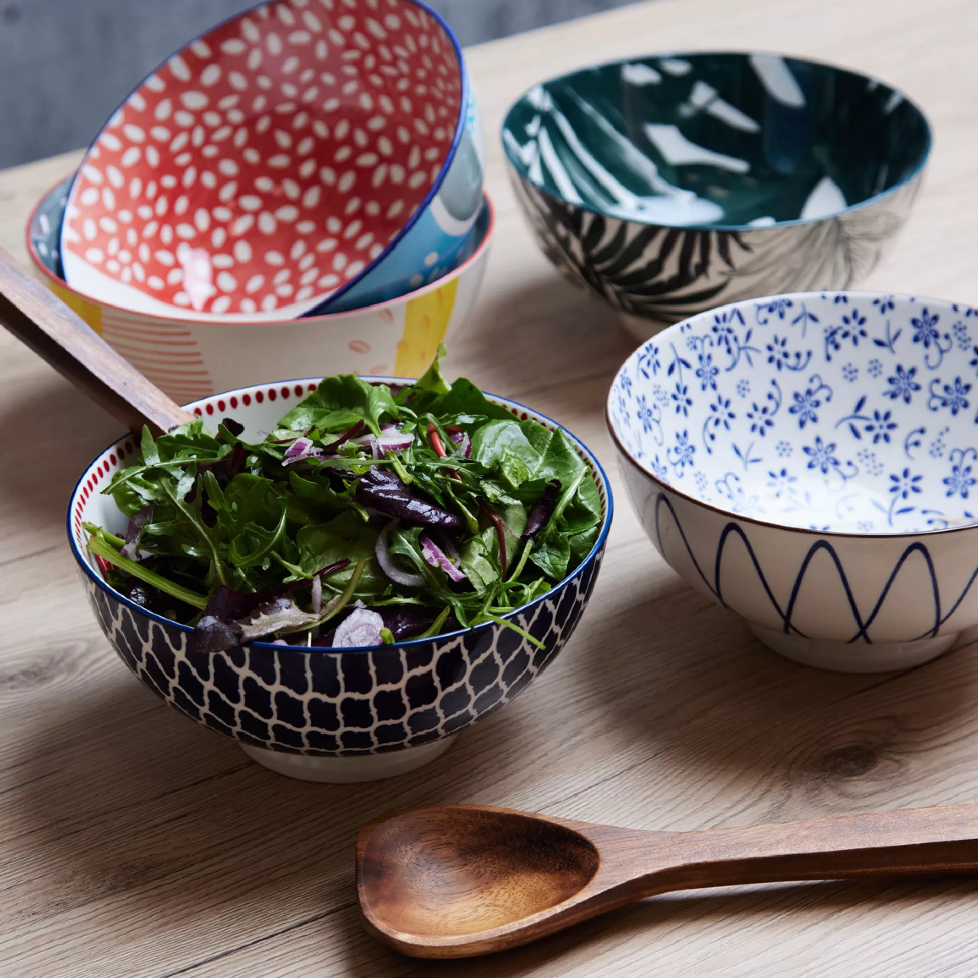 - Dinnerware Sets>Meadows and Byrne Tola Green Soleil 13Cm Cereal Bowl - Set Of 5