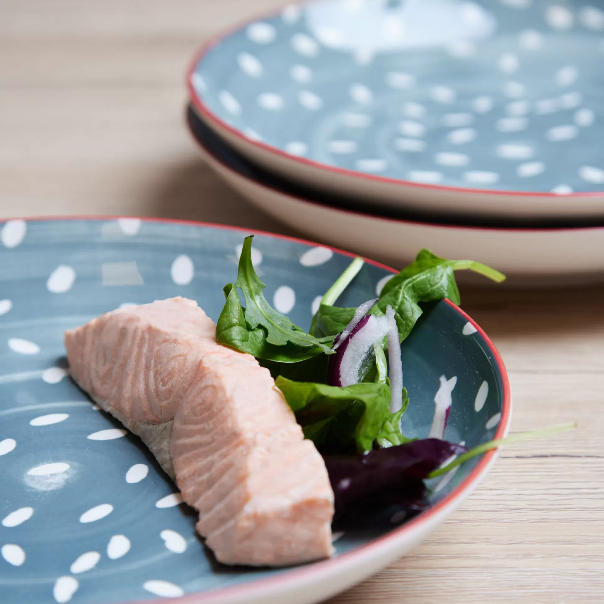 Plates>Meadows and Byrne Tola Green Soleil 25Cm Plate - Set Of 3