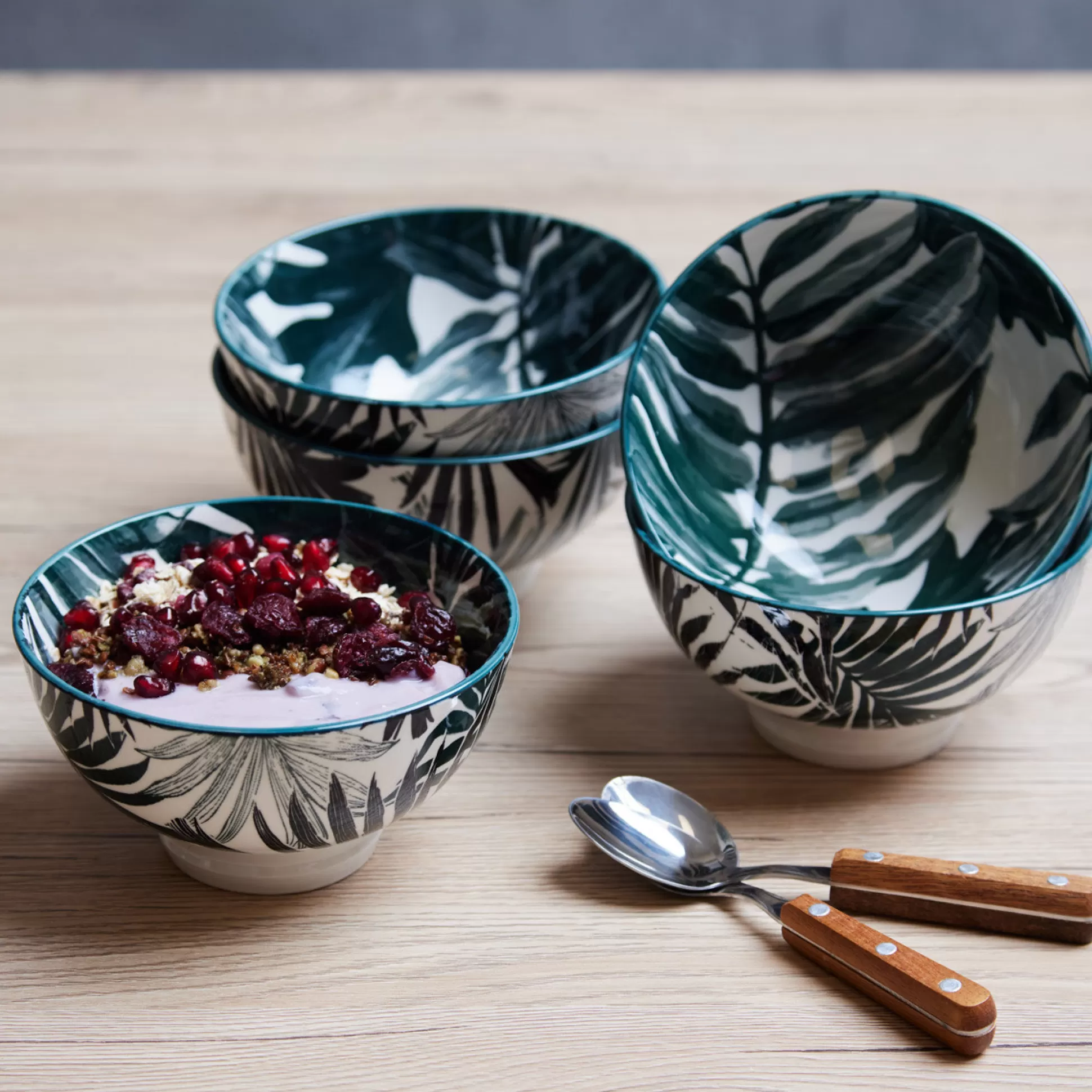 - Dinnerware Sets>Meadows and Byrne Tola Palm 13Cm Bowl - Set Of 5