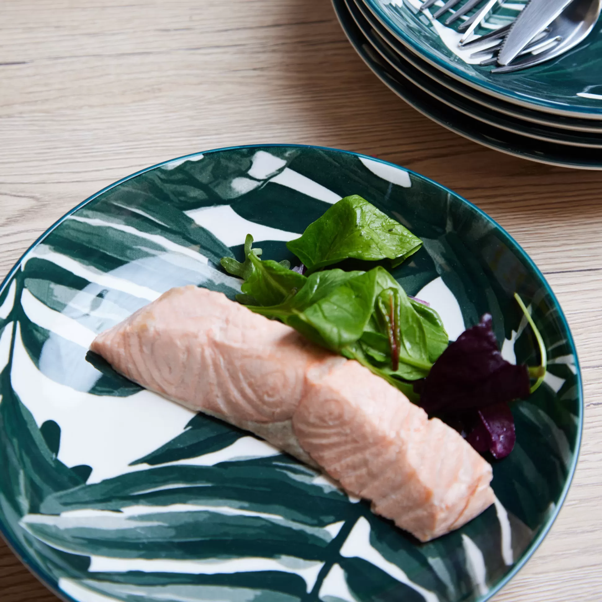 - Dinnerware Sets>Meadows and Byrne Tola Palm 22Cm Plate - Set Of 5
