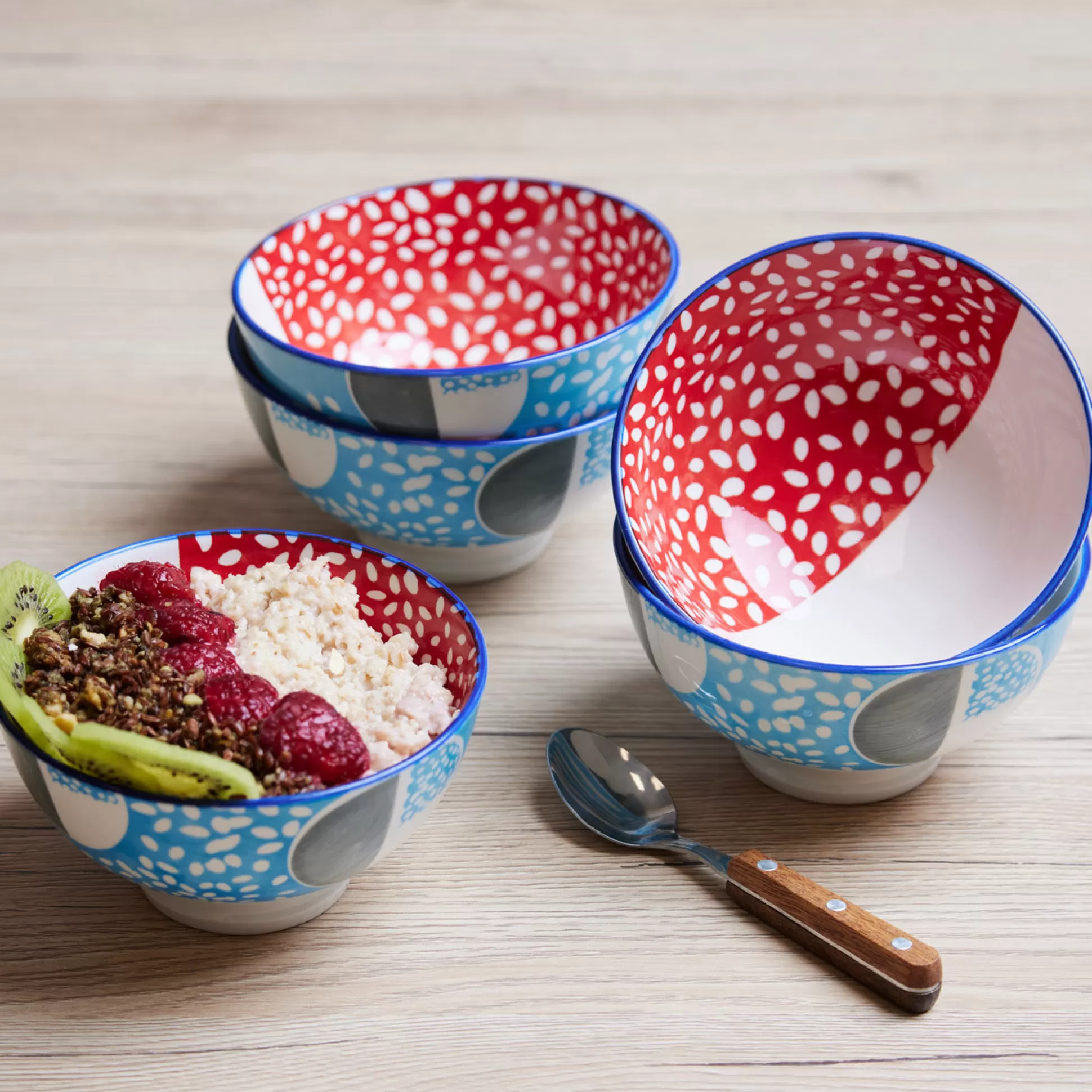 - Dinnerware Sets>Meadows and Byrne Tola Seville 13Cm Cereal Bowl - Set Of 5