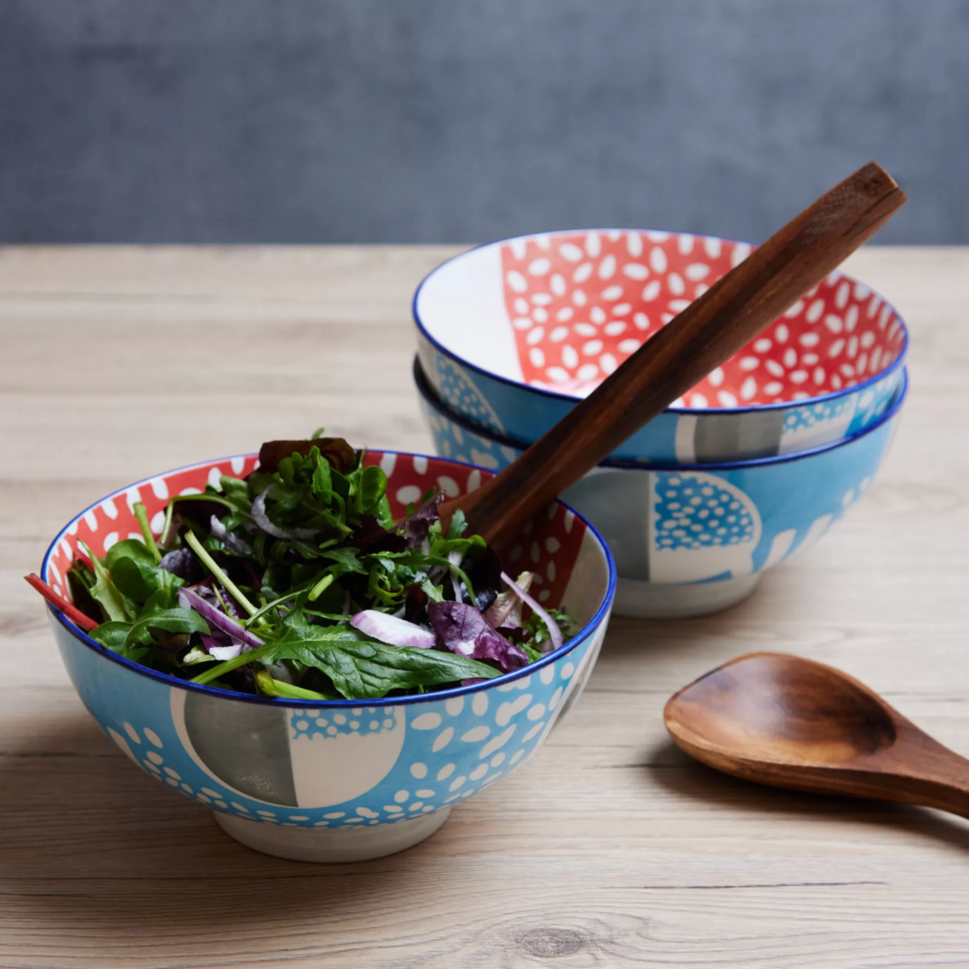 - Salad Bowls>Meadows and Byrne Tola Seville 20Cm Salad Bowl - Set Of 3