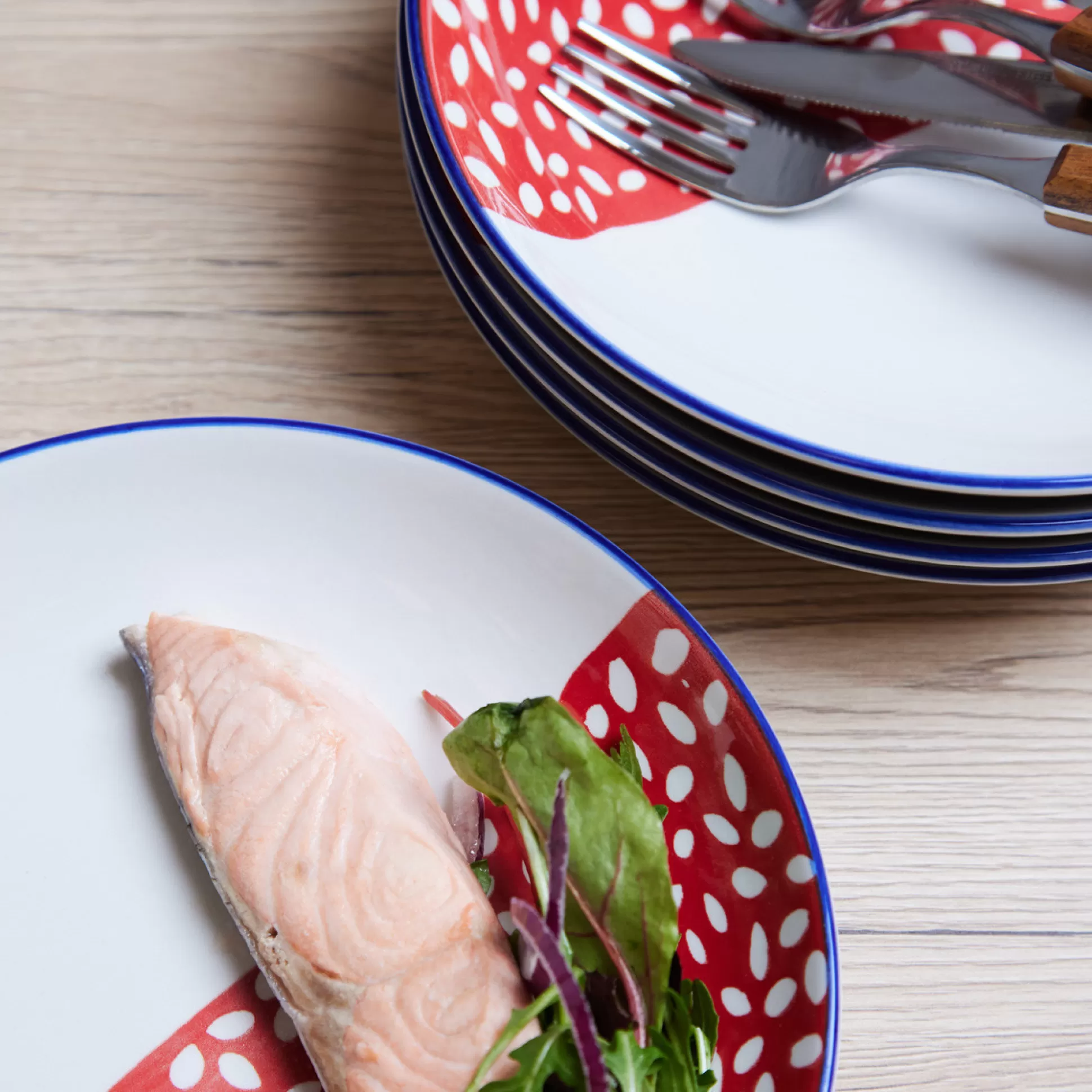 Plates>Meadows and Byrne Tola Seville 22Cm Plate - Set Of 5