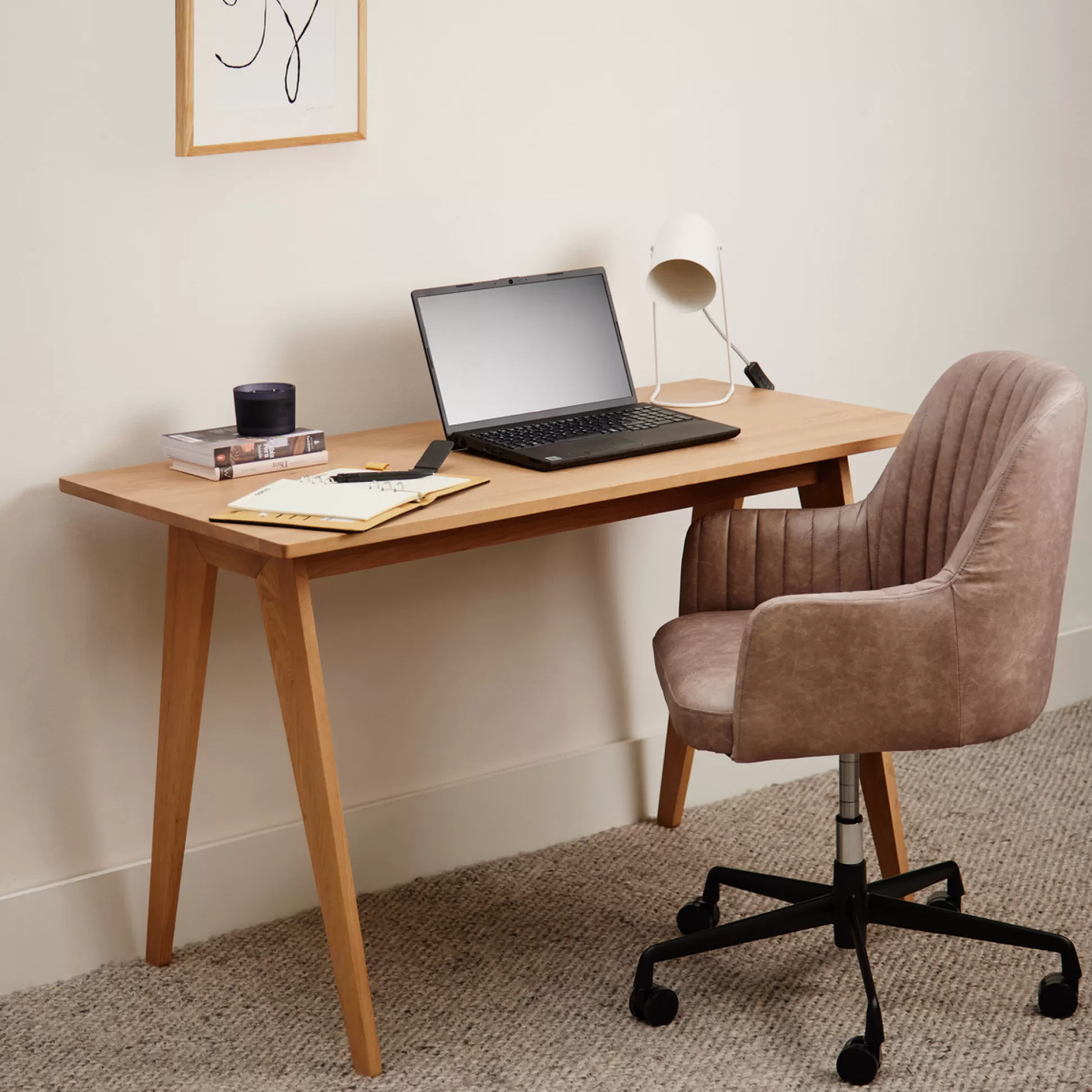 - Home Desks>Meadows and Byrne Treetree Solid Oak Writing Desk