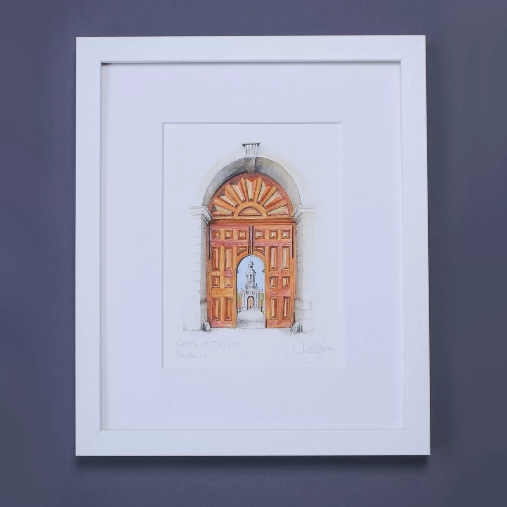 Wall Art & Picture Frames>Meadows and Byrne Trinity Gates Framed Art