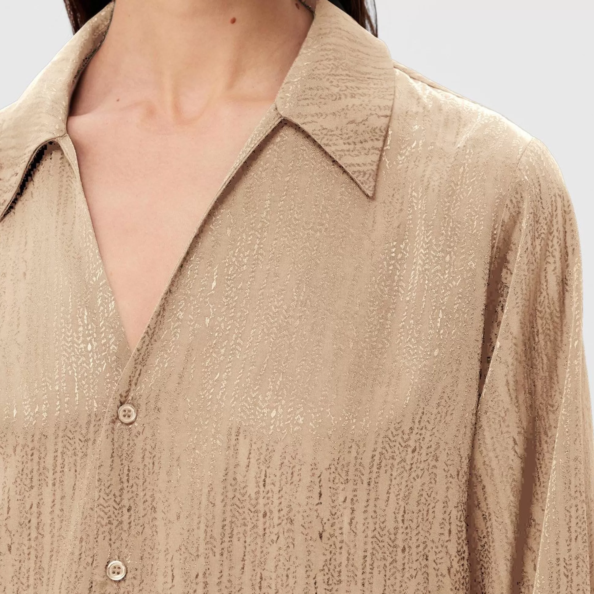 Shirts & Blouses>Meadows and Byrne Tyra Shirt - Gold