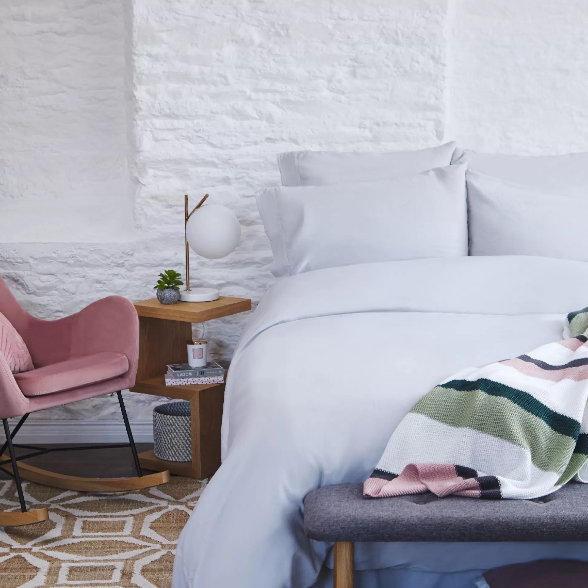 Duvet & Duvet Covers>Meadows and Byrne Vimara Grey Sateen Duvet Set