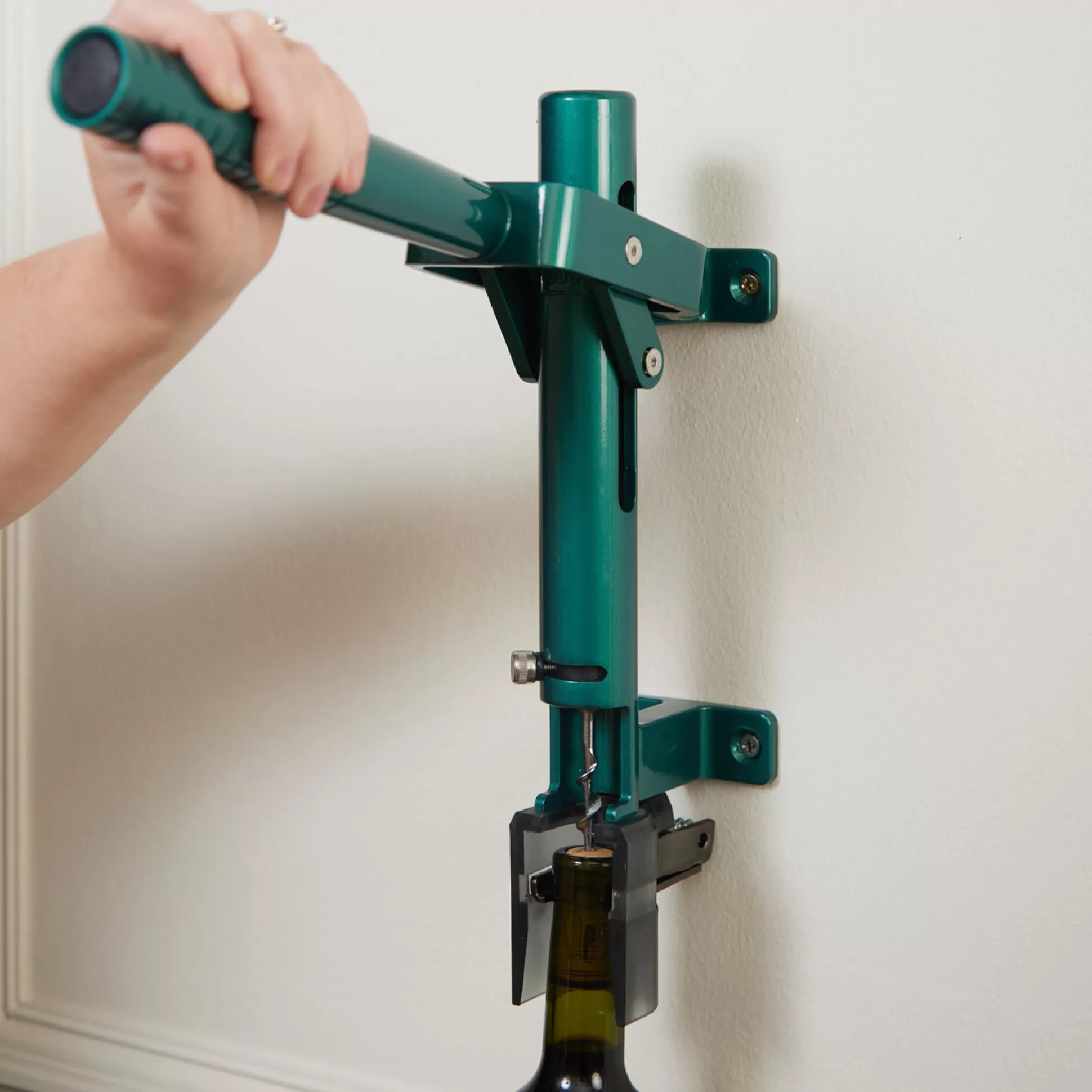 Bar Accessories>Meadows and Byrne Wall-Mounted Corkscrew Lux Emerald Green