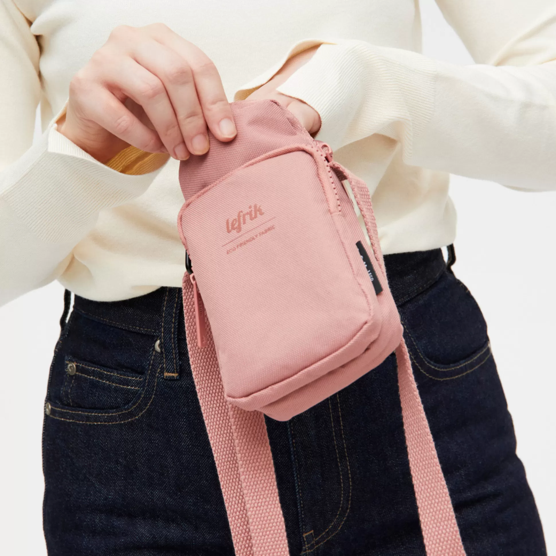 Backpacks, Bags, Purses>Meadows and Byrne Water Resistant Phone Bag - Pink