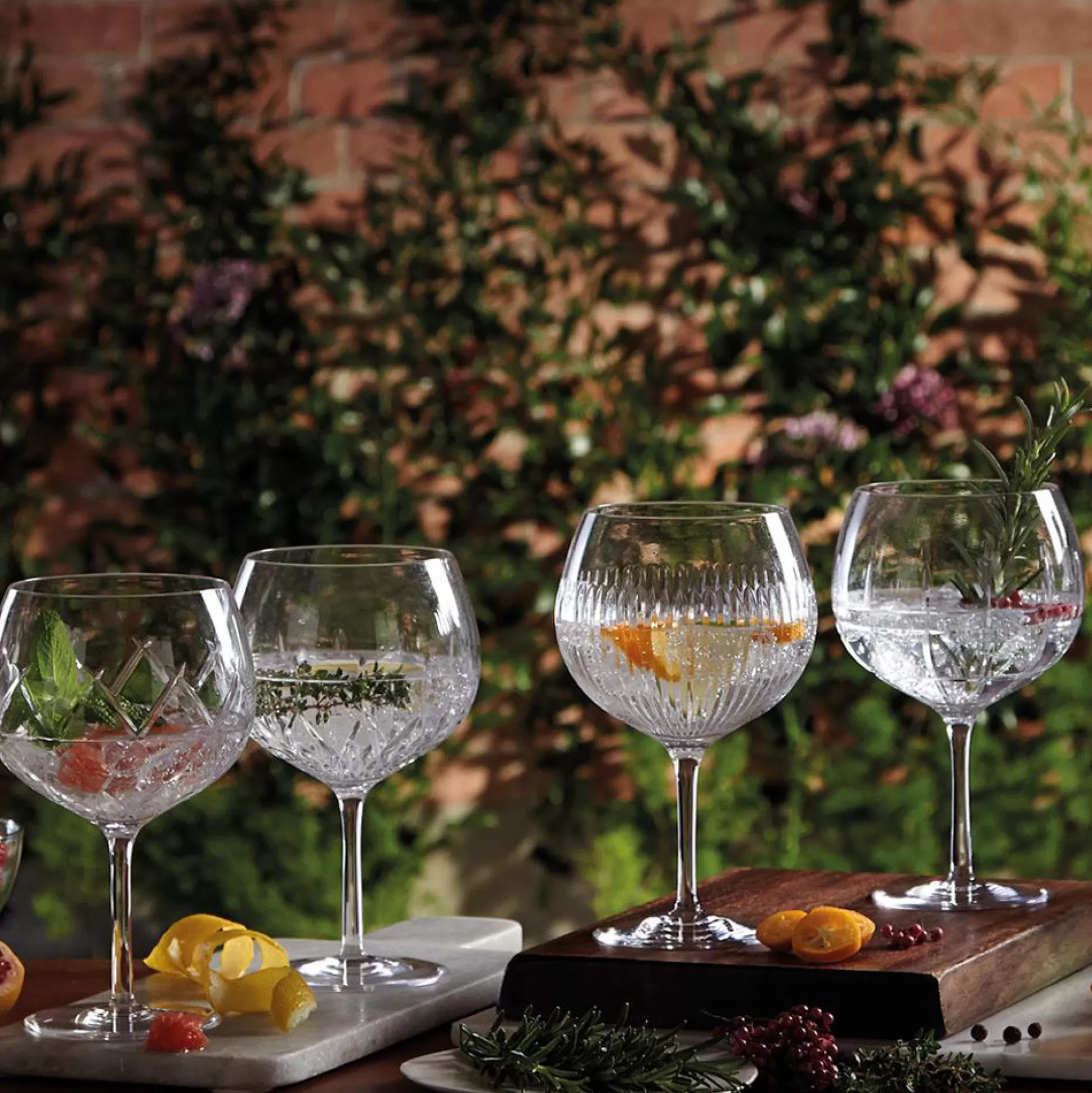 Glassware&Wine Glasses>Meadows and Byrne Waterford Crystal Gin Glasses - Set Of 4