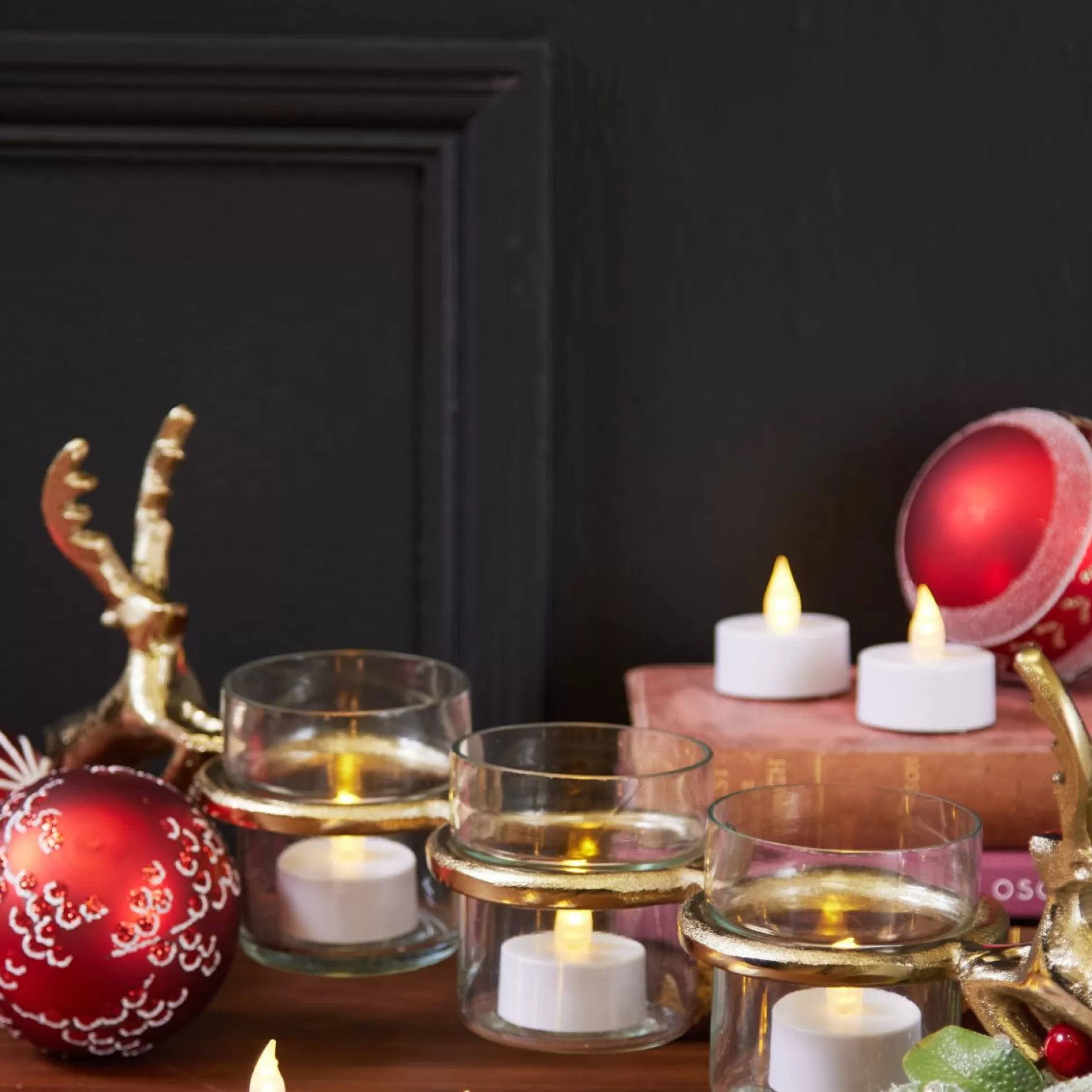 Candles & Diffusers>Meadows and Byrne White Led Tealights - Set Of 24