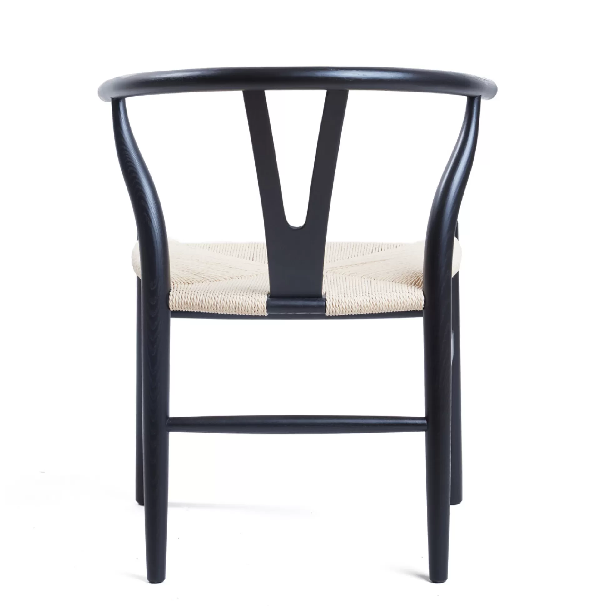 - Dining Chairs>Meadows and Byrne Wishbone Black Ash & Rattan Chair - Set Of 2