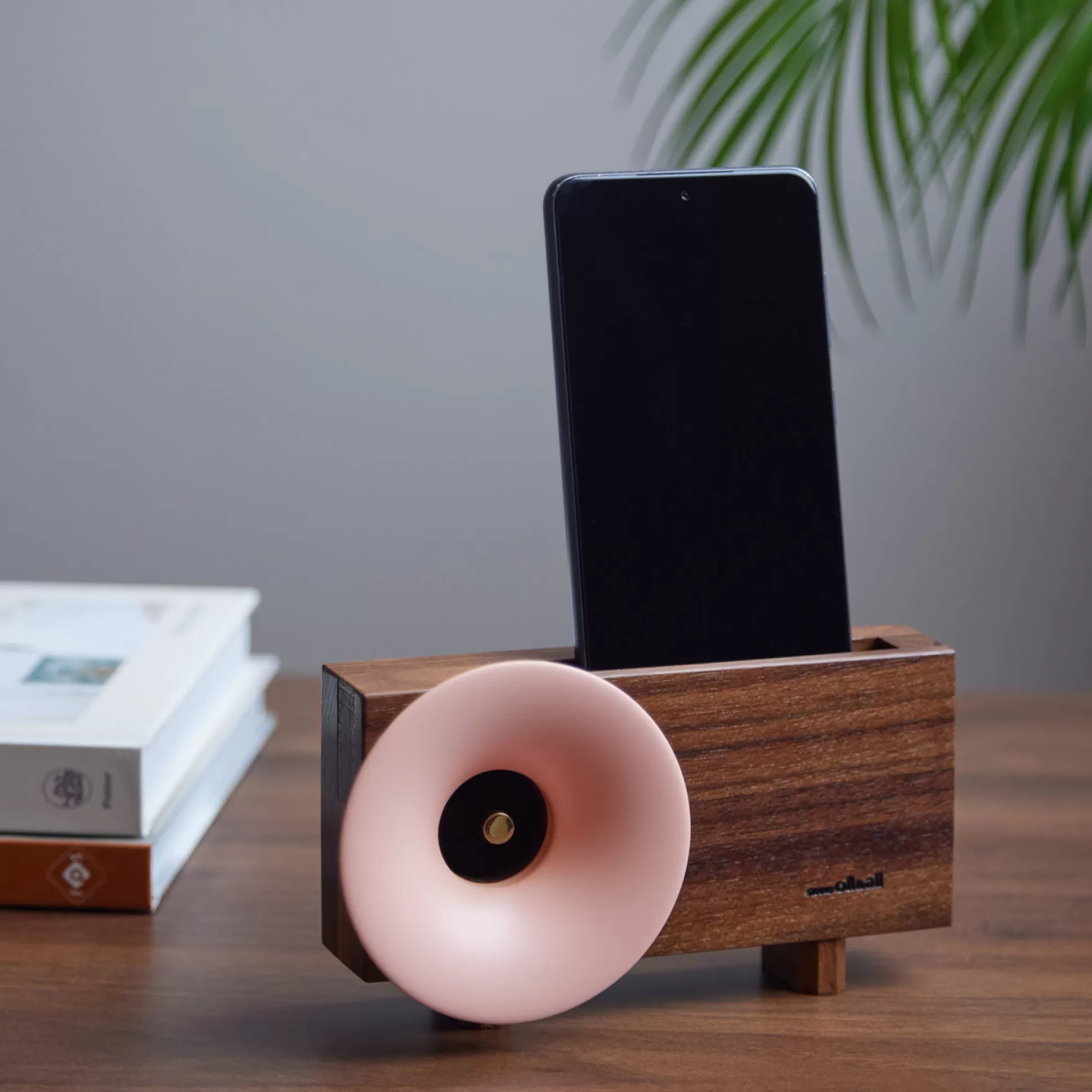 Decoration & Home Accessories>Meadows and Byrne Wooden Amplifier - Pink