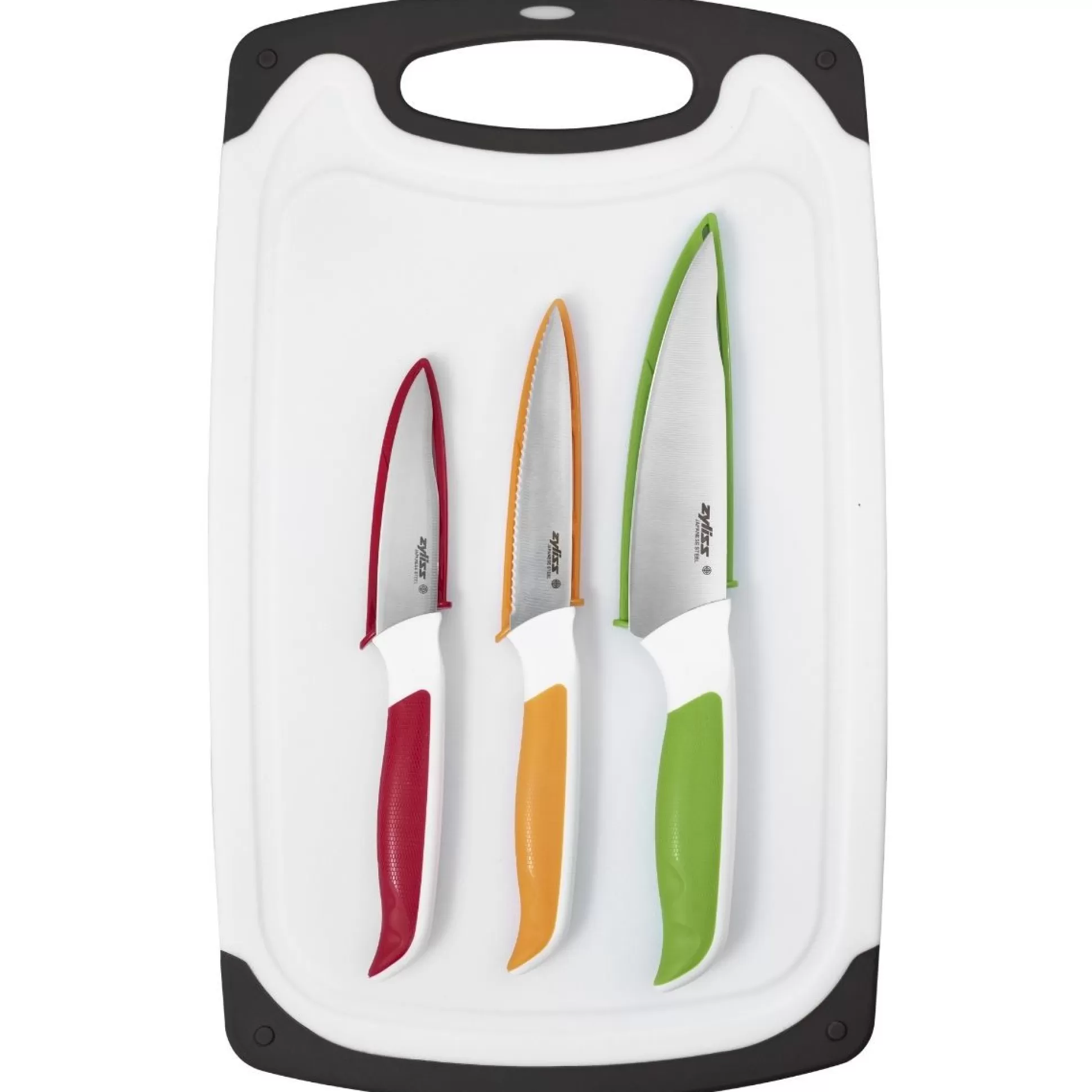 Knives&Knife Blocks>Meadows and Byrne Zyliss Comfort Board And Knife Set