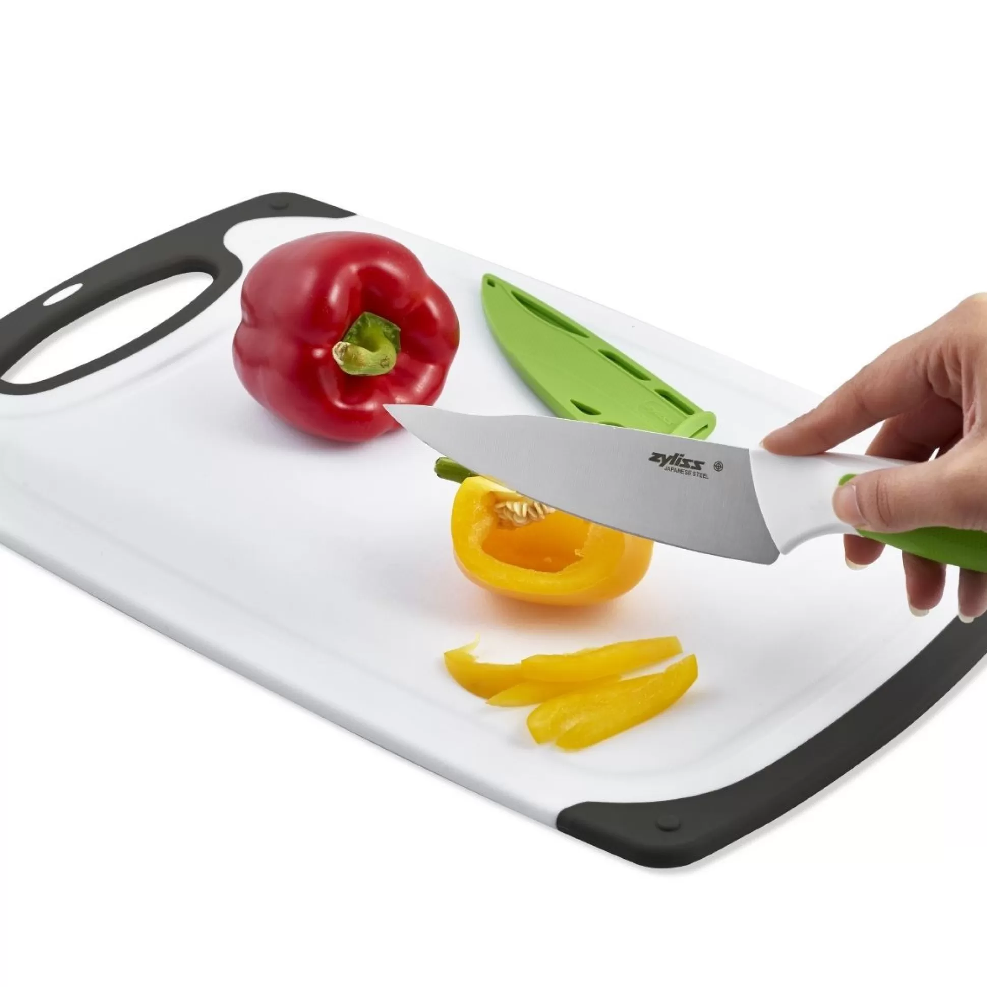 Knives&Knife Blocks>Meadows and Byrne Zyliss Comfort Board And Knife Set
